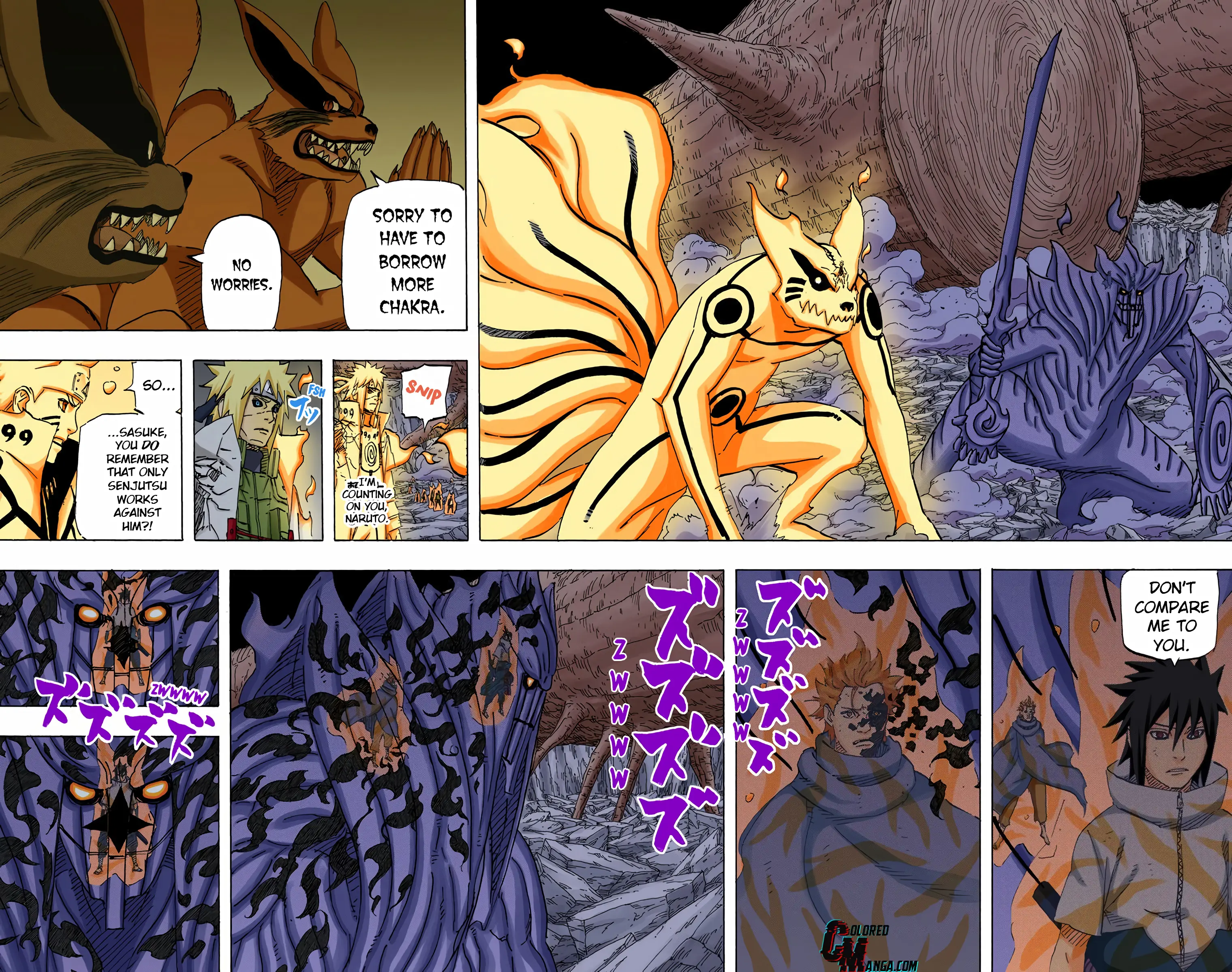 Naruto Colored Manga Online, chapter 648, page 8