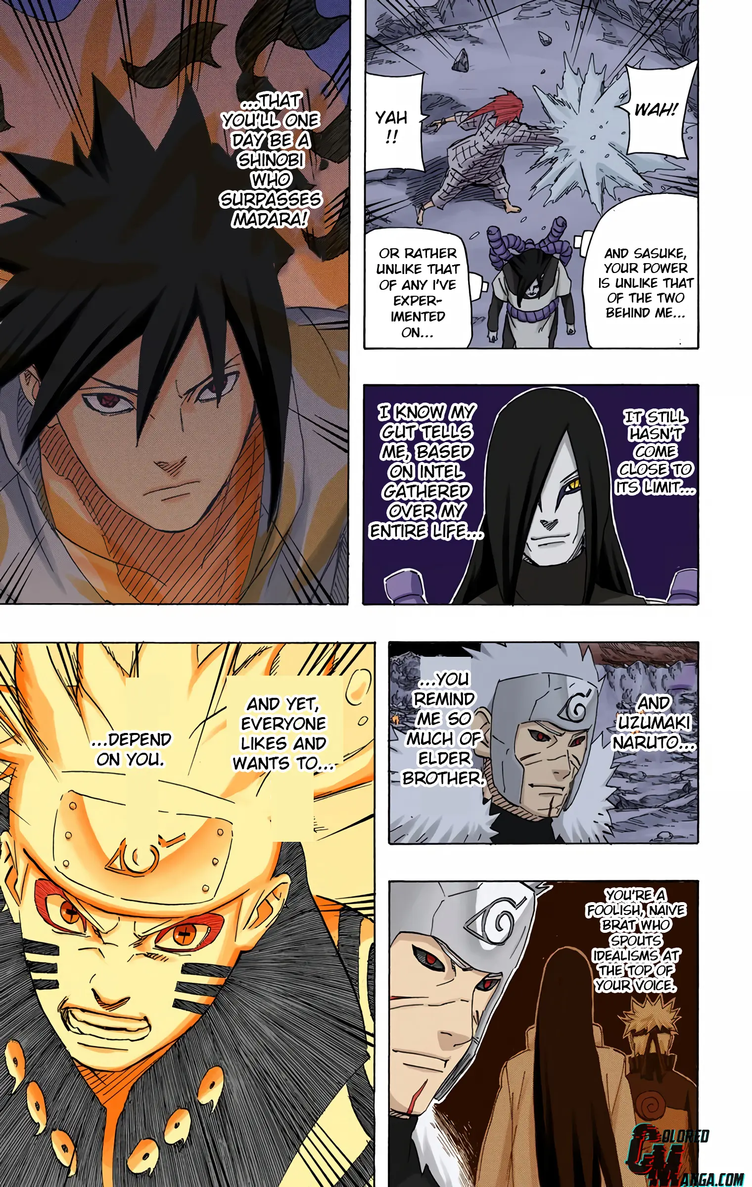 Naruto Colored Manga Online, chapter 648, page 10