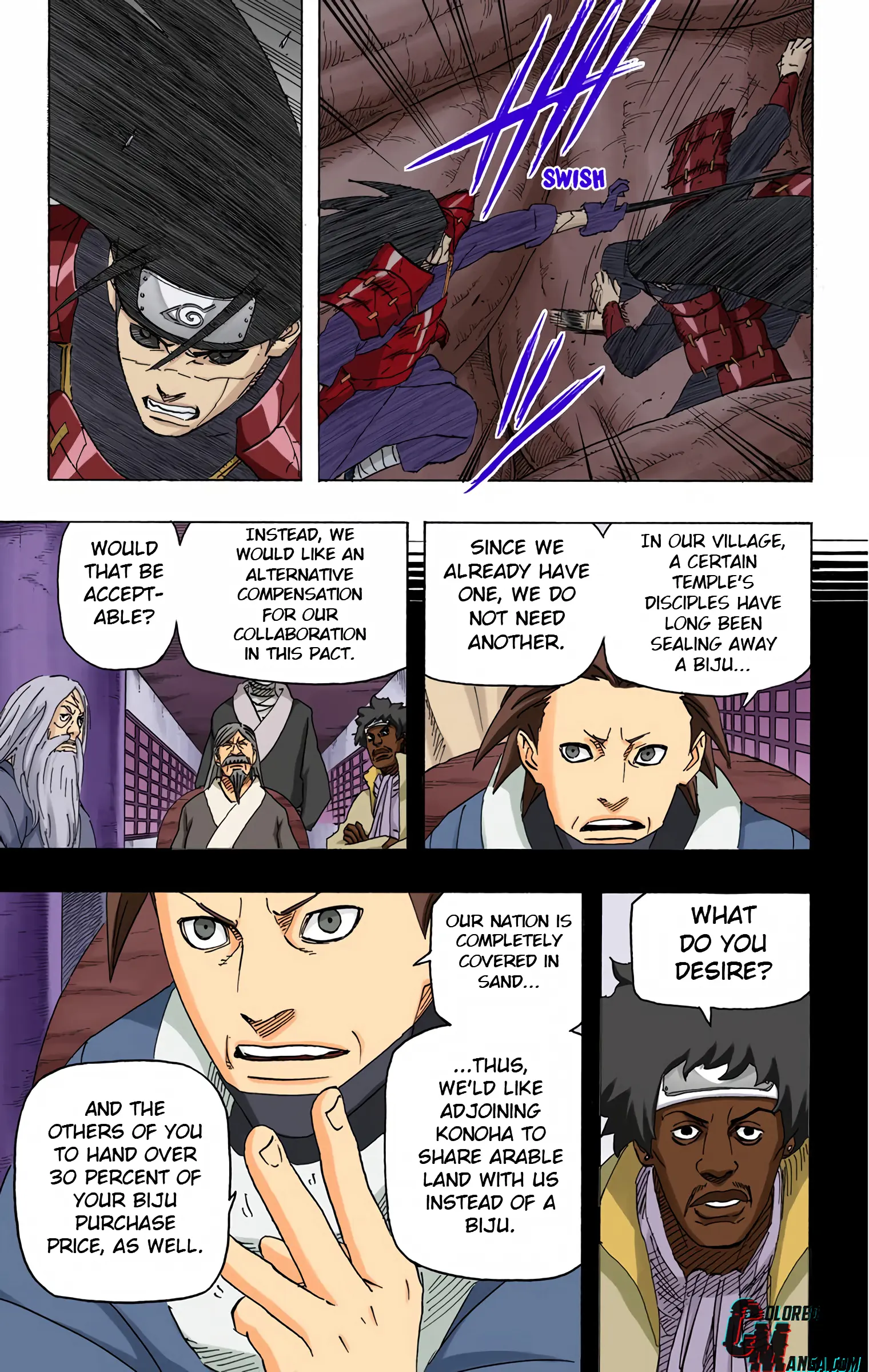 Naruto Colored Manga Online, chapter 648, page 16