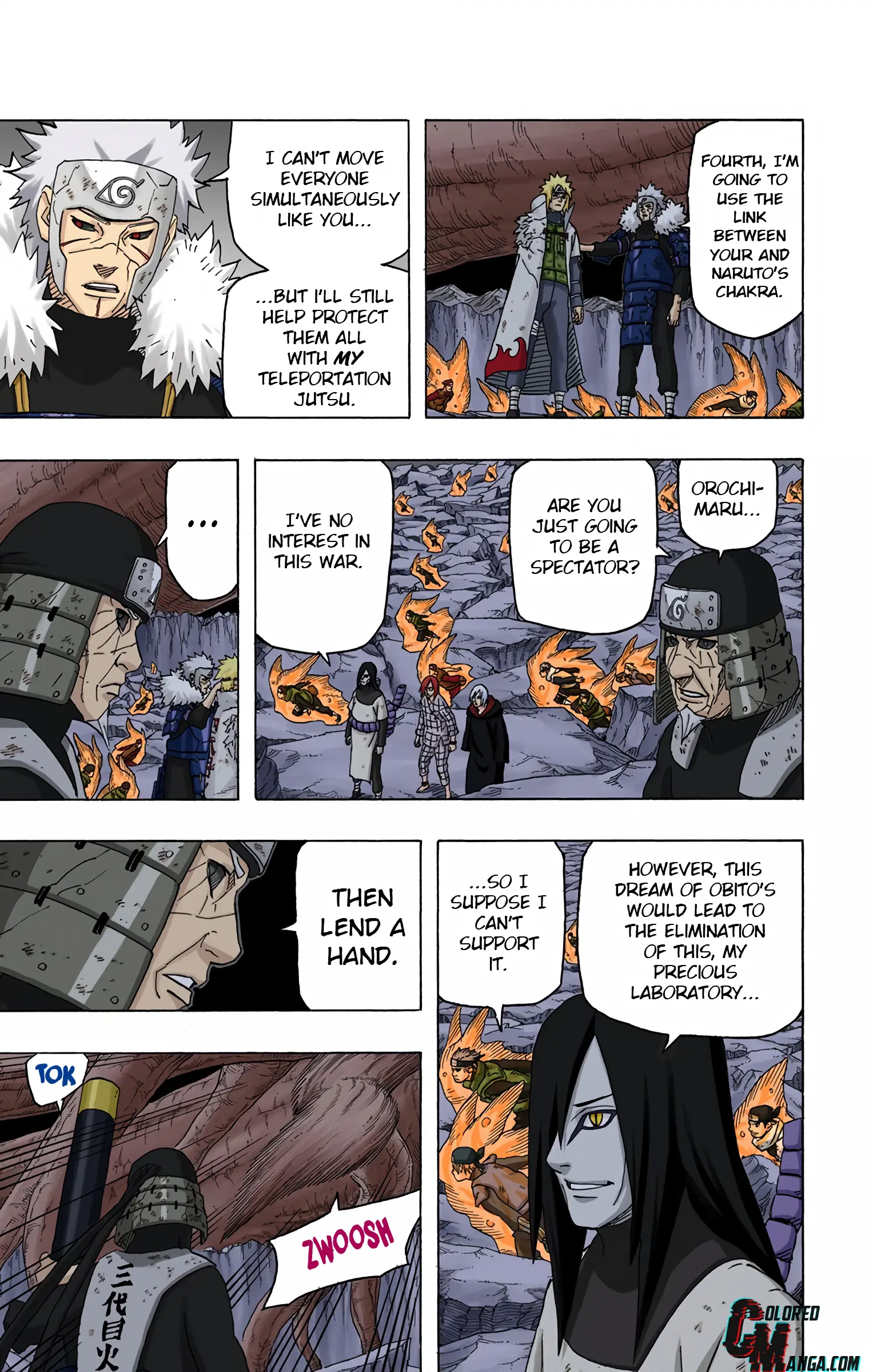 Naruto Colored Manga Online, chapter 650, page 3