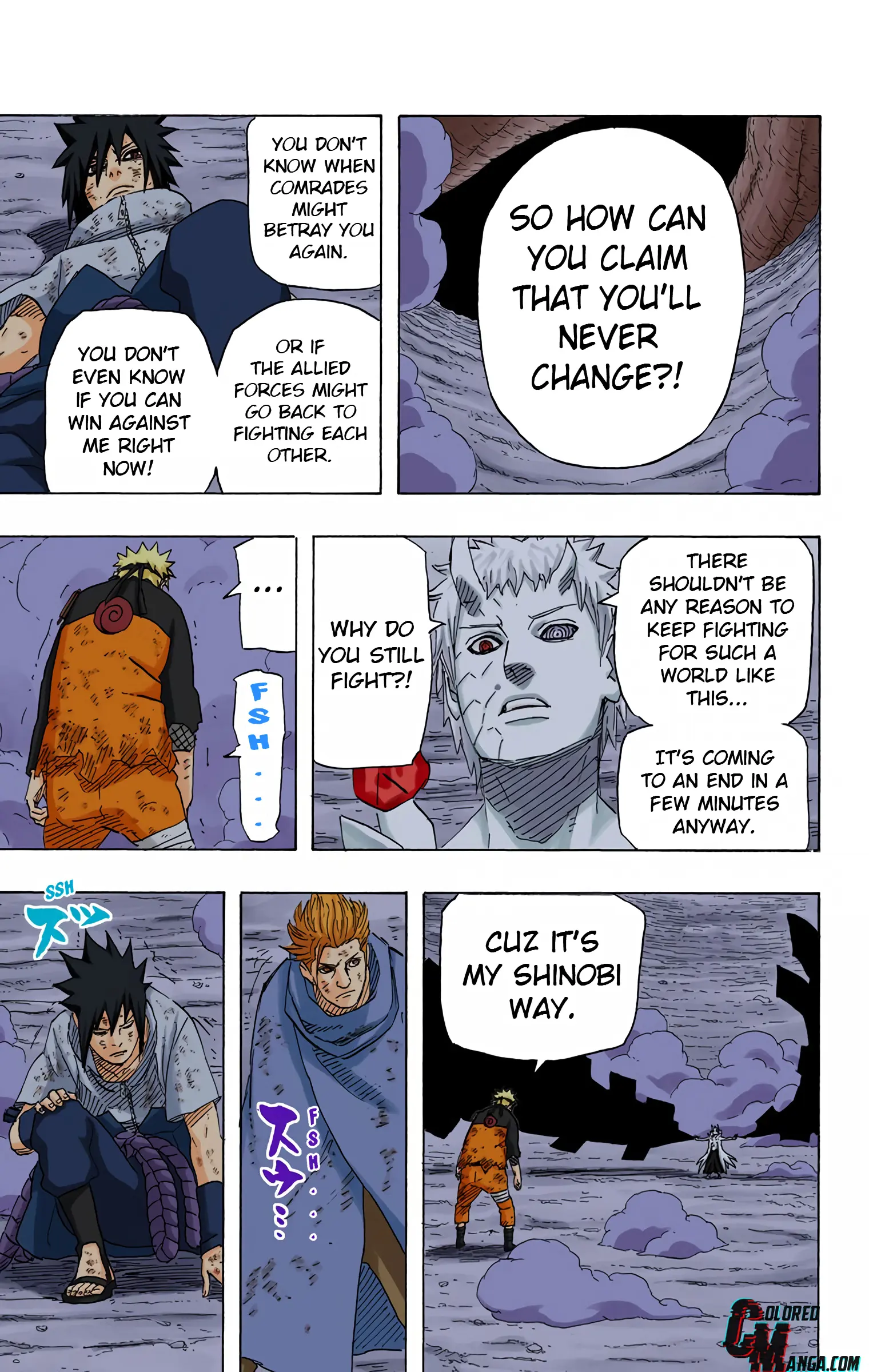 Naruto Colored Manga Online, chapter 650, page 13