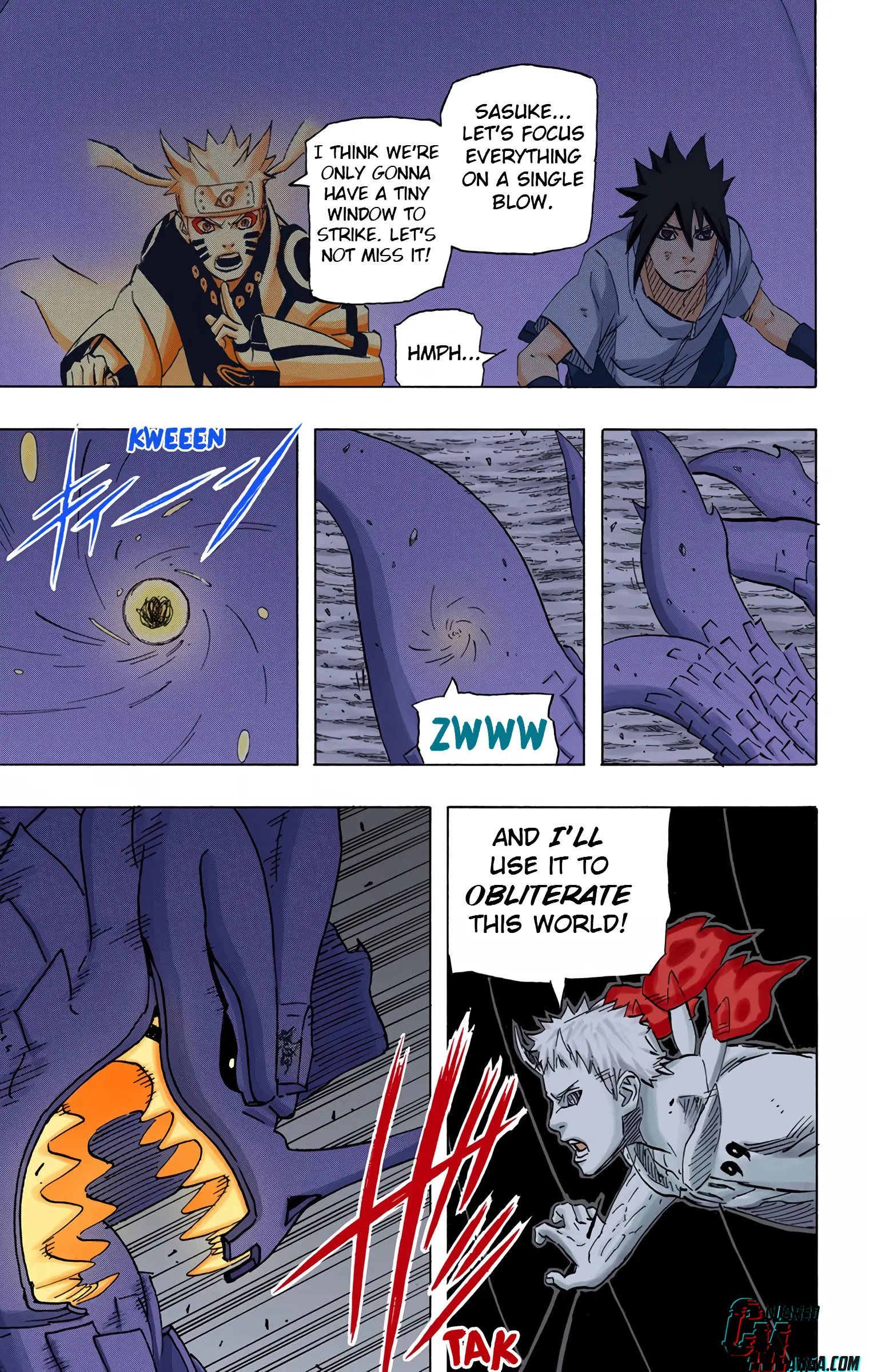 Naruto Colored Manga Online, chapter 651, page 6