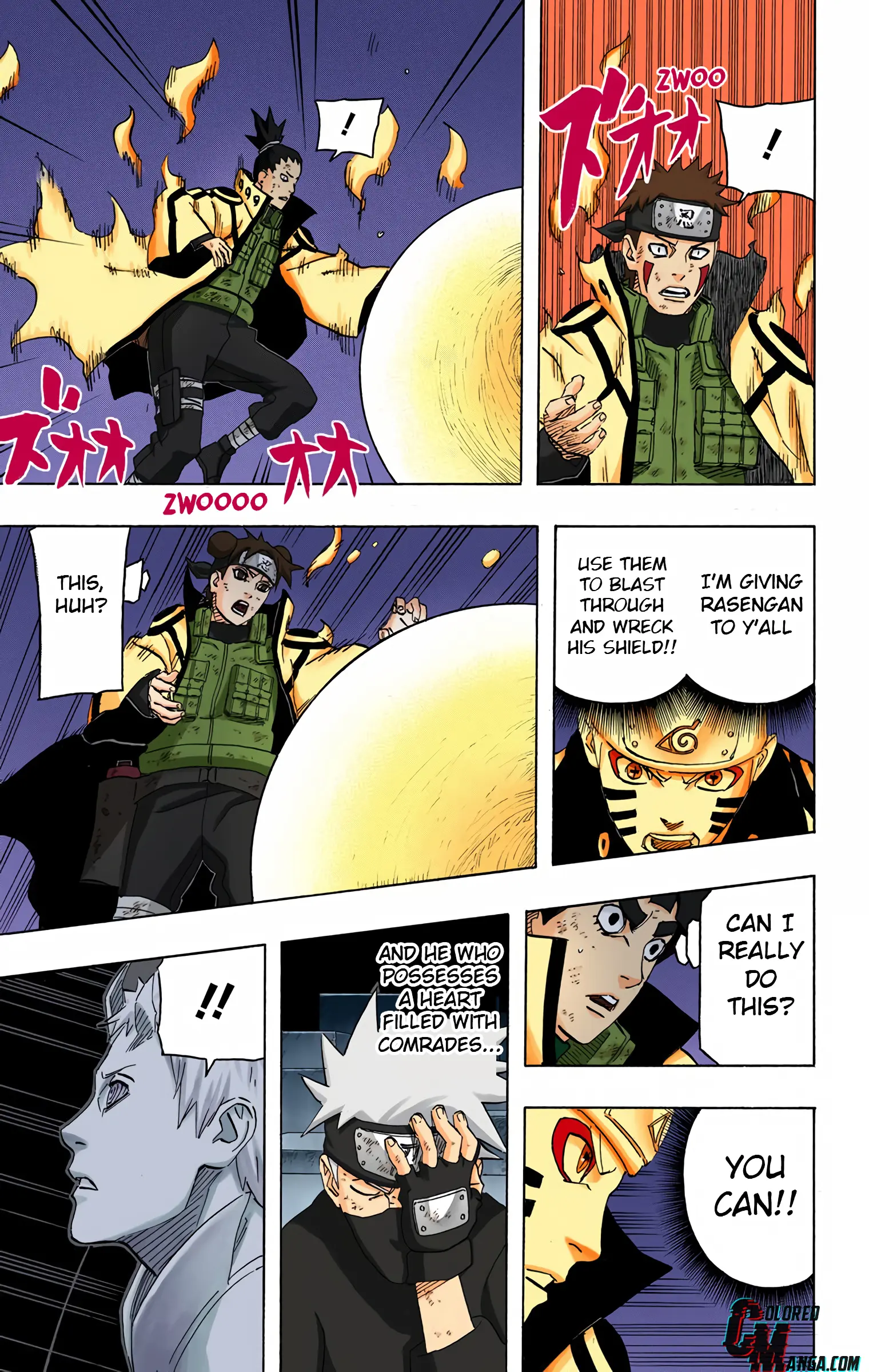 Naruto Colored Manga Online, chapter 651, page 8