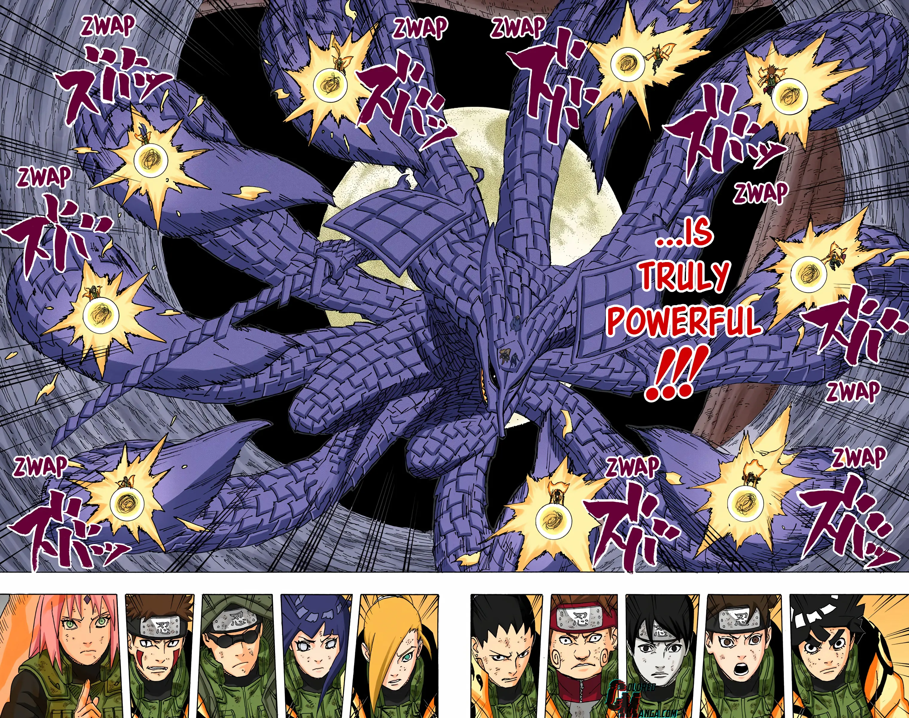 Naruto Colored Manga Online, chapter 651, page 9
