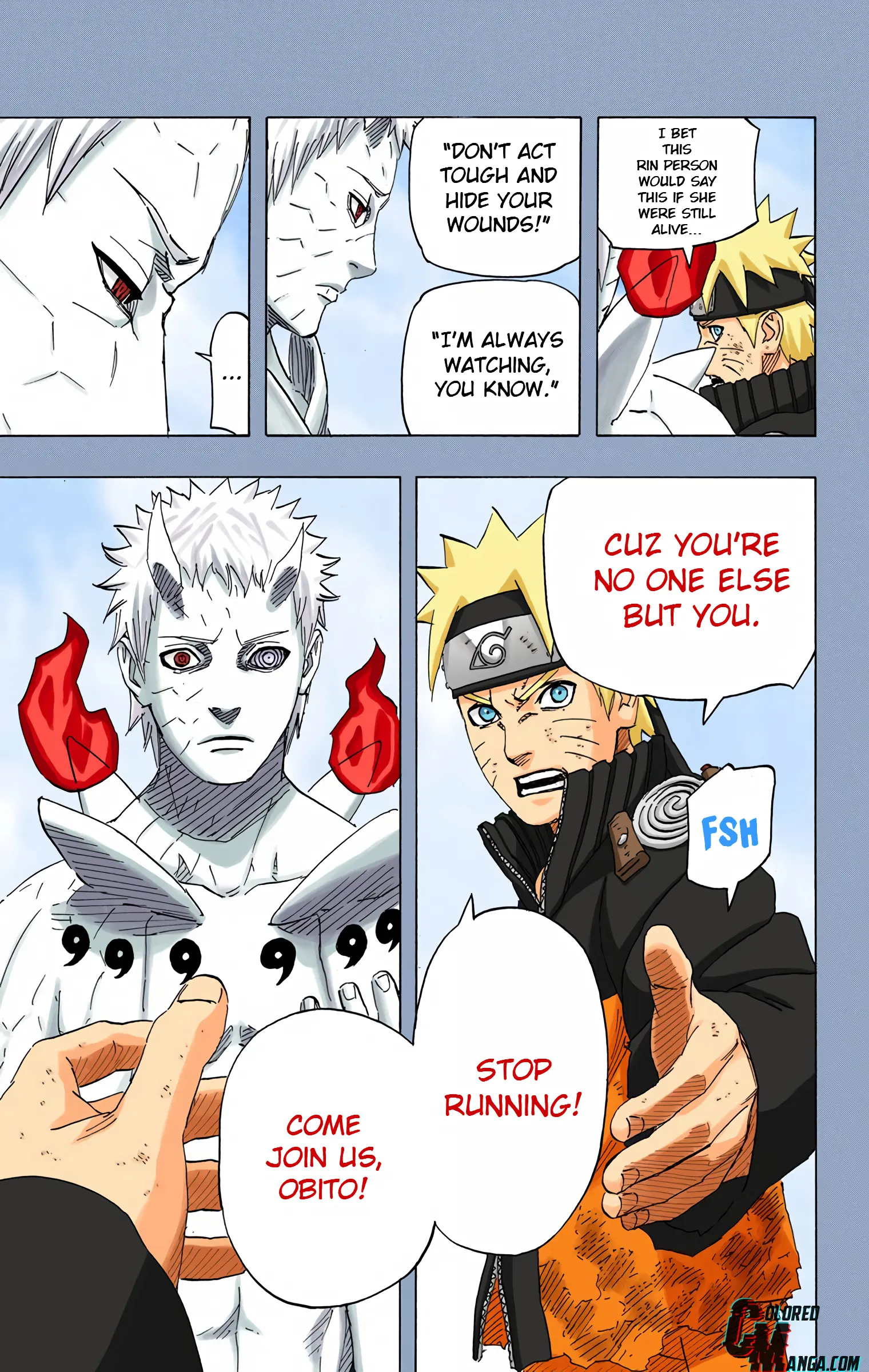 Naruto Colored Manga Online, chapter 653, page 17