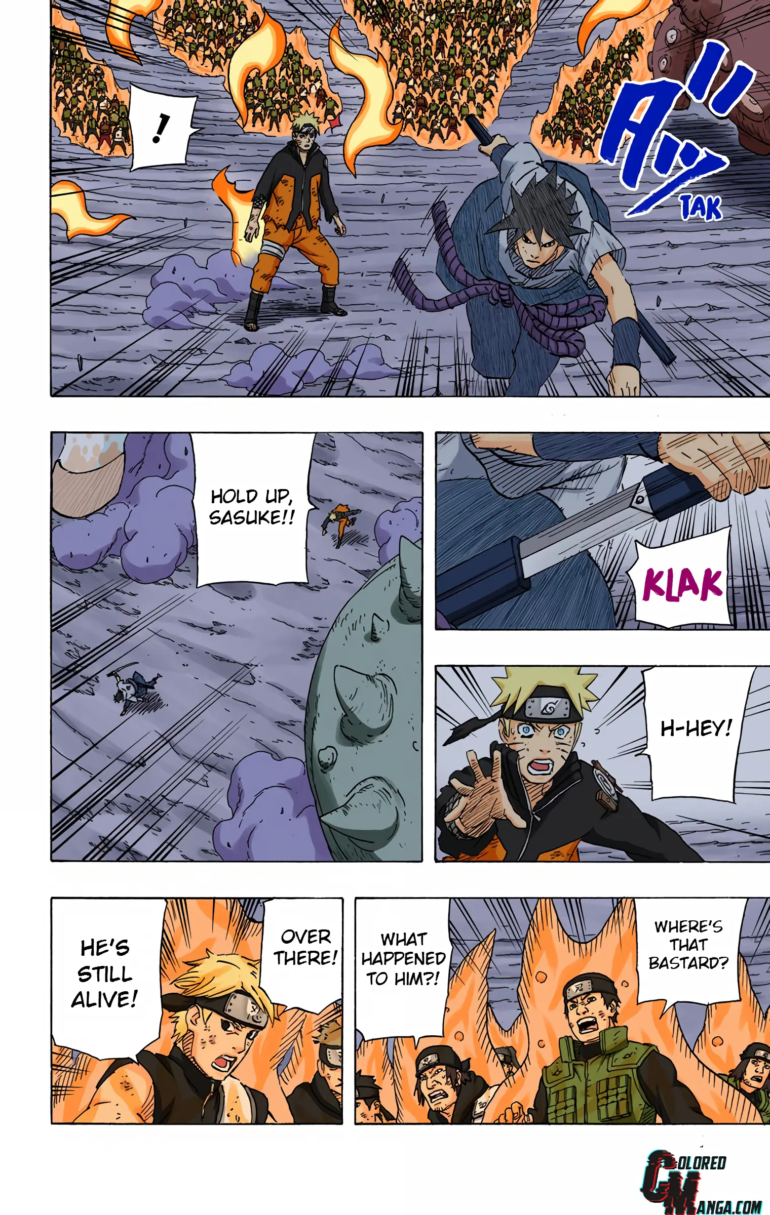 Naruto Colored Manga Online, chapter 655, page 2