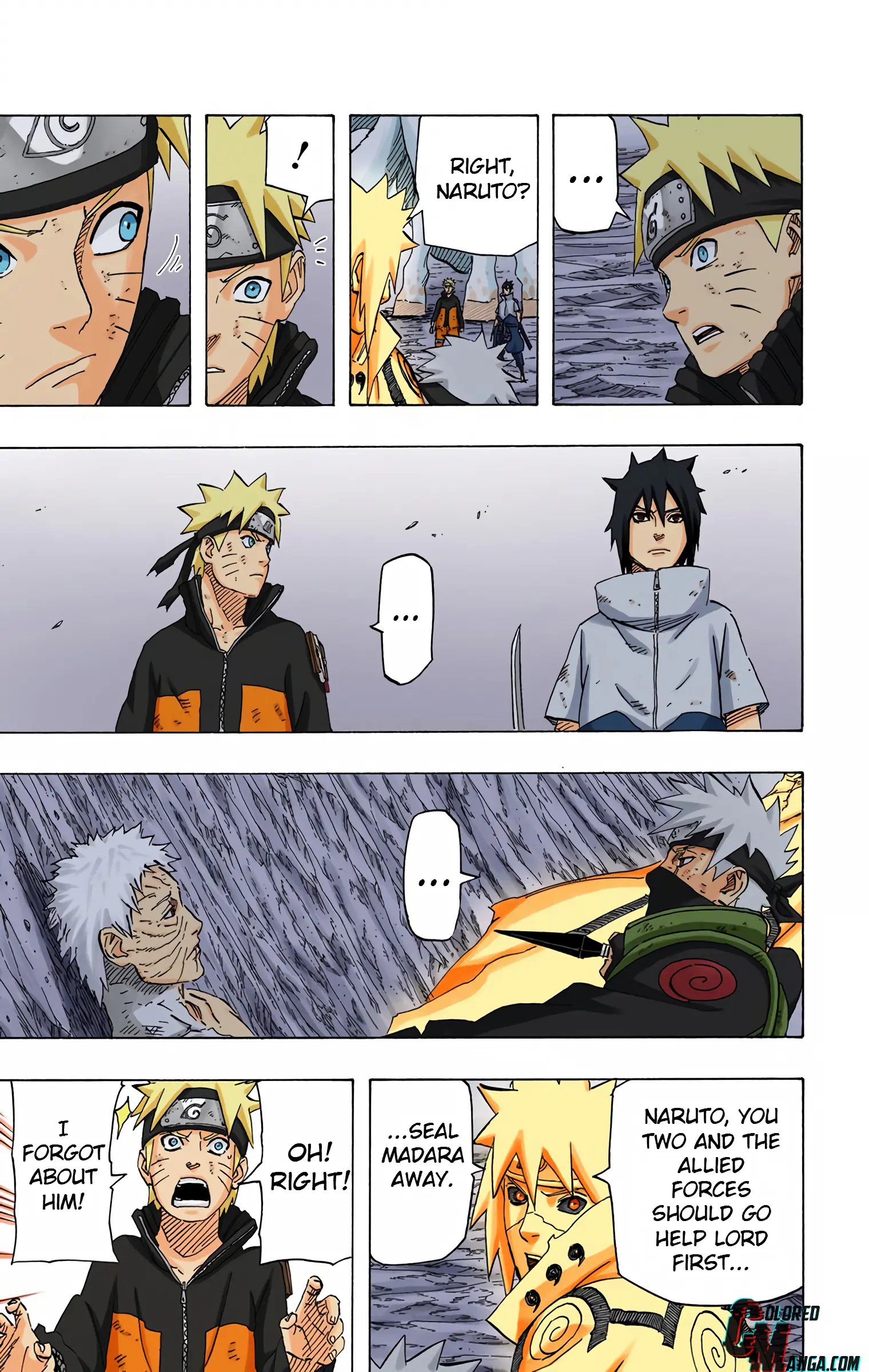 Naruto Colored Manga Online, chapter 655, page 7