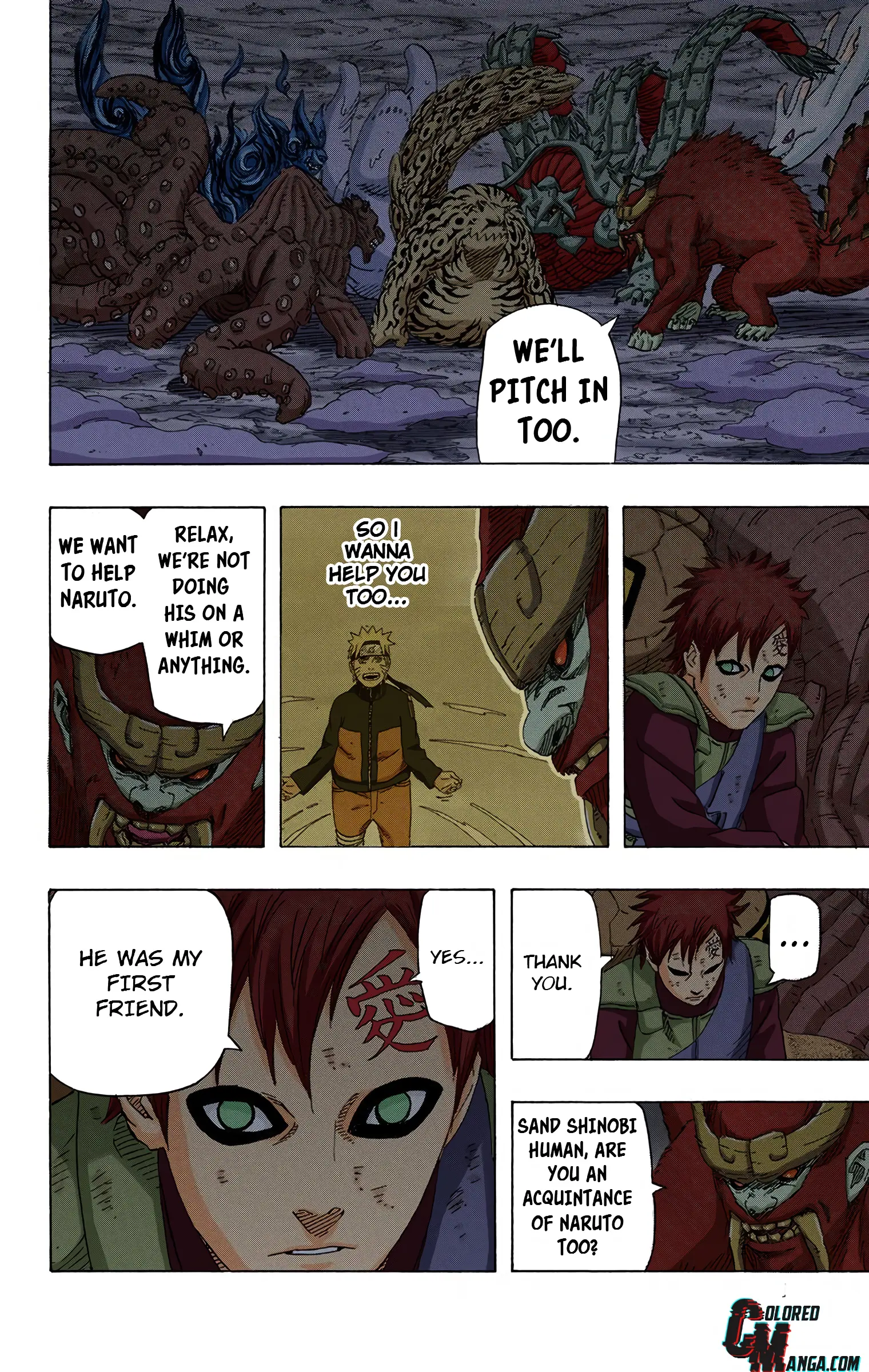 Naruto Colored Manga Online, chapter 656, page 6