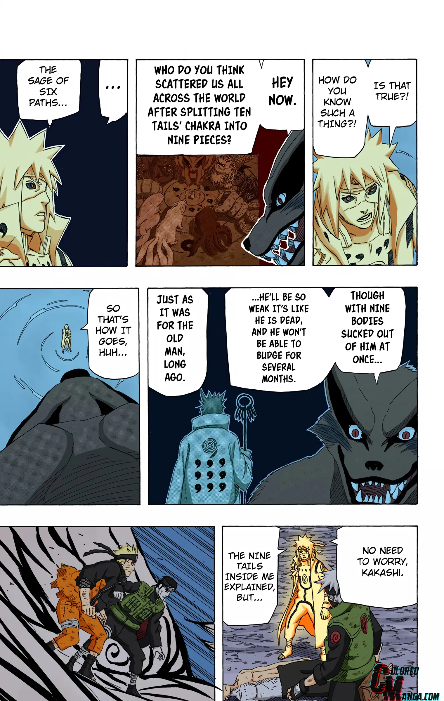 Naruto Colored Manga Online, chapter 656, page 9