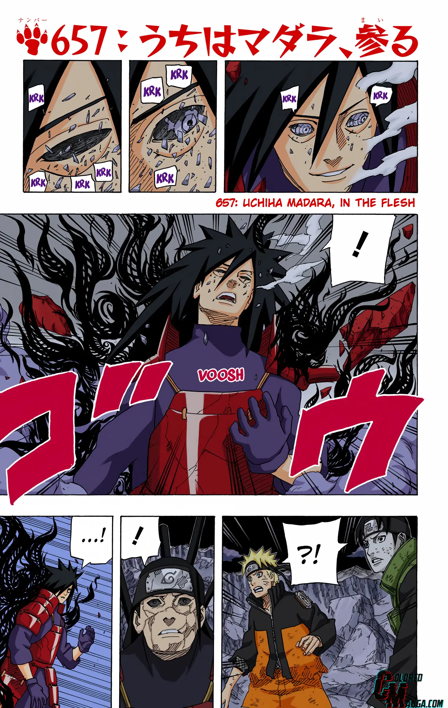 Naruto Colored Manga Online, chapter 657, page 1