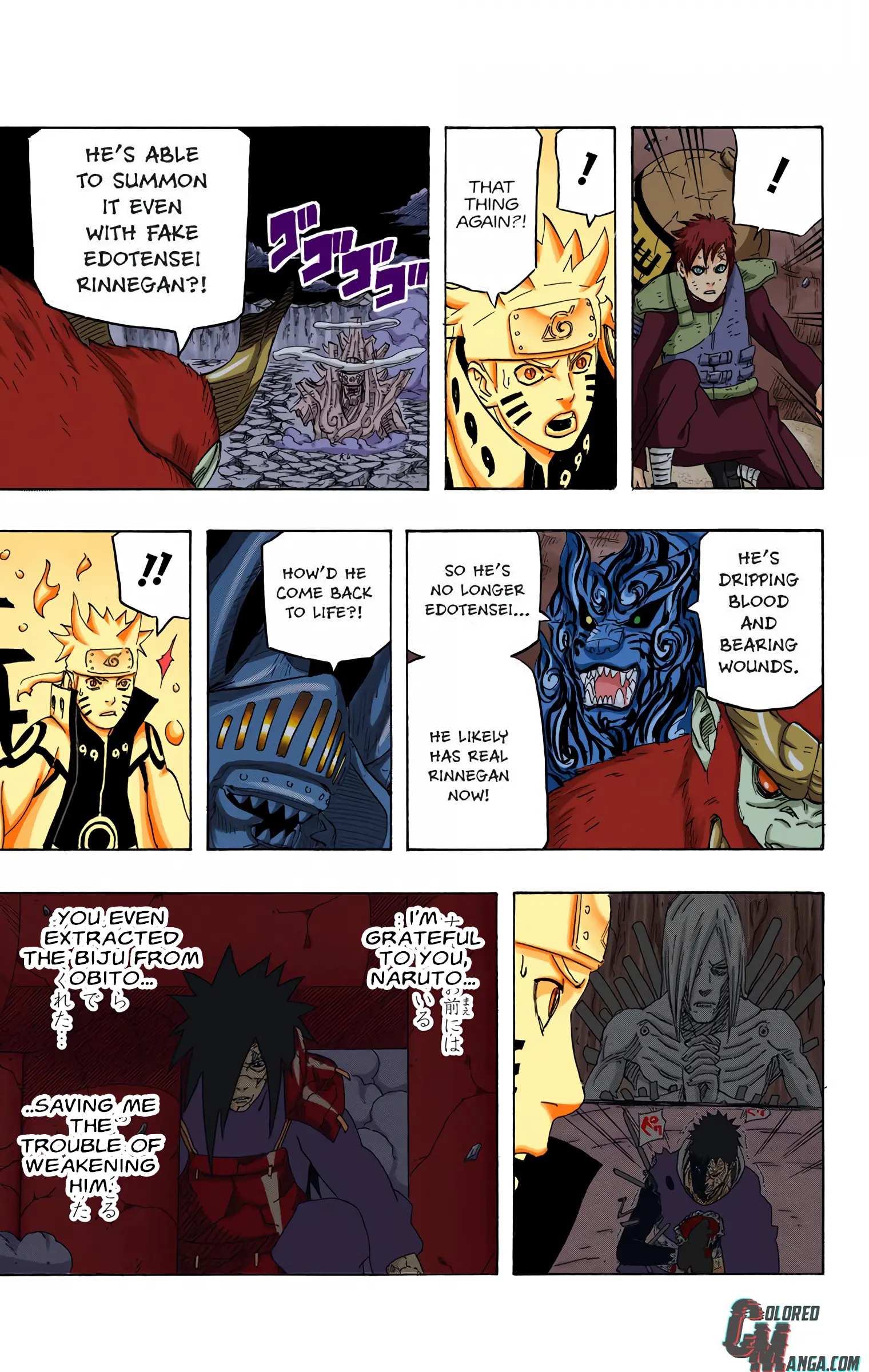 Naruto Colored Manga Online, chapter 659, page 7