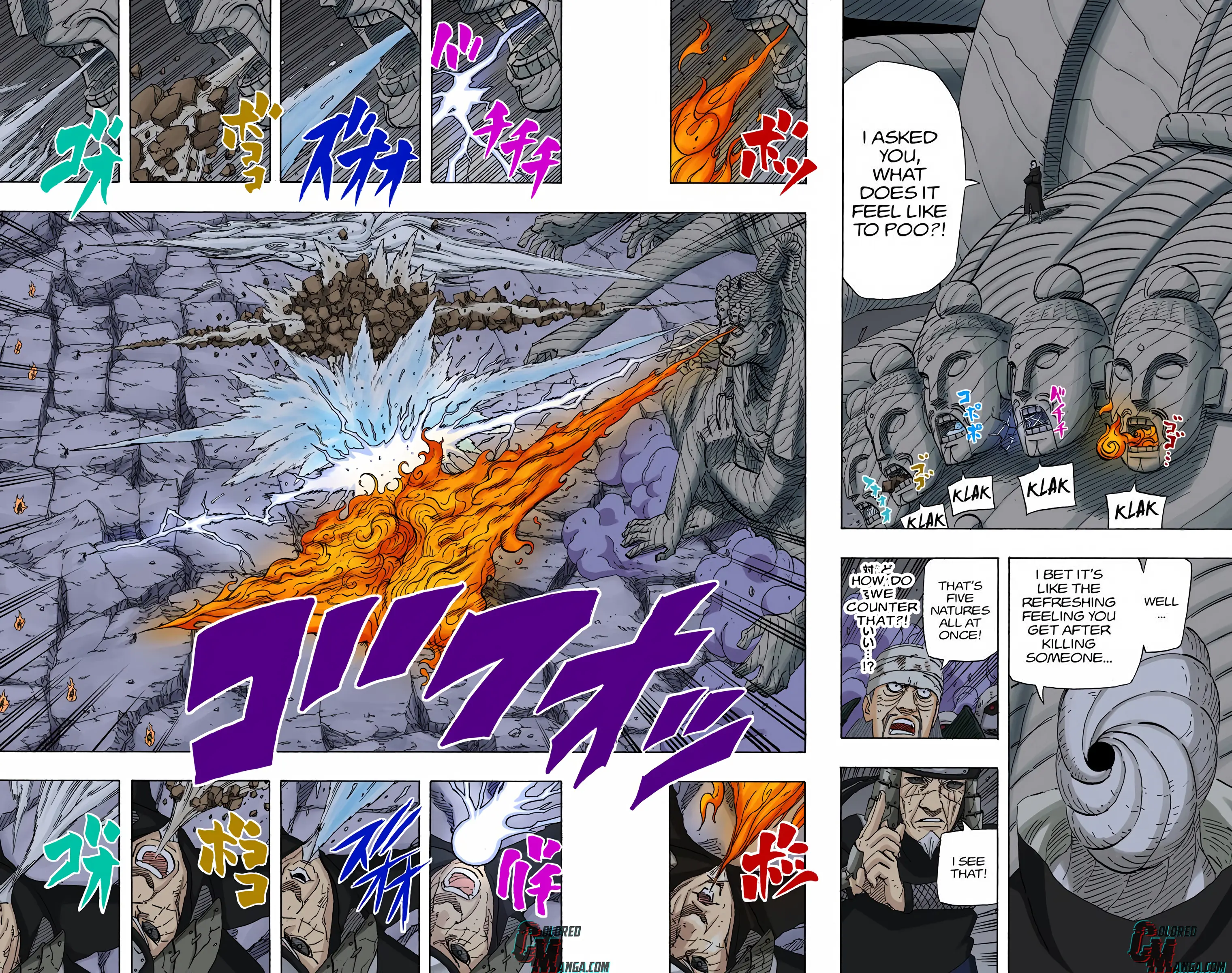 Naruto Colored Manga Online, chapter 662, page 7