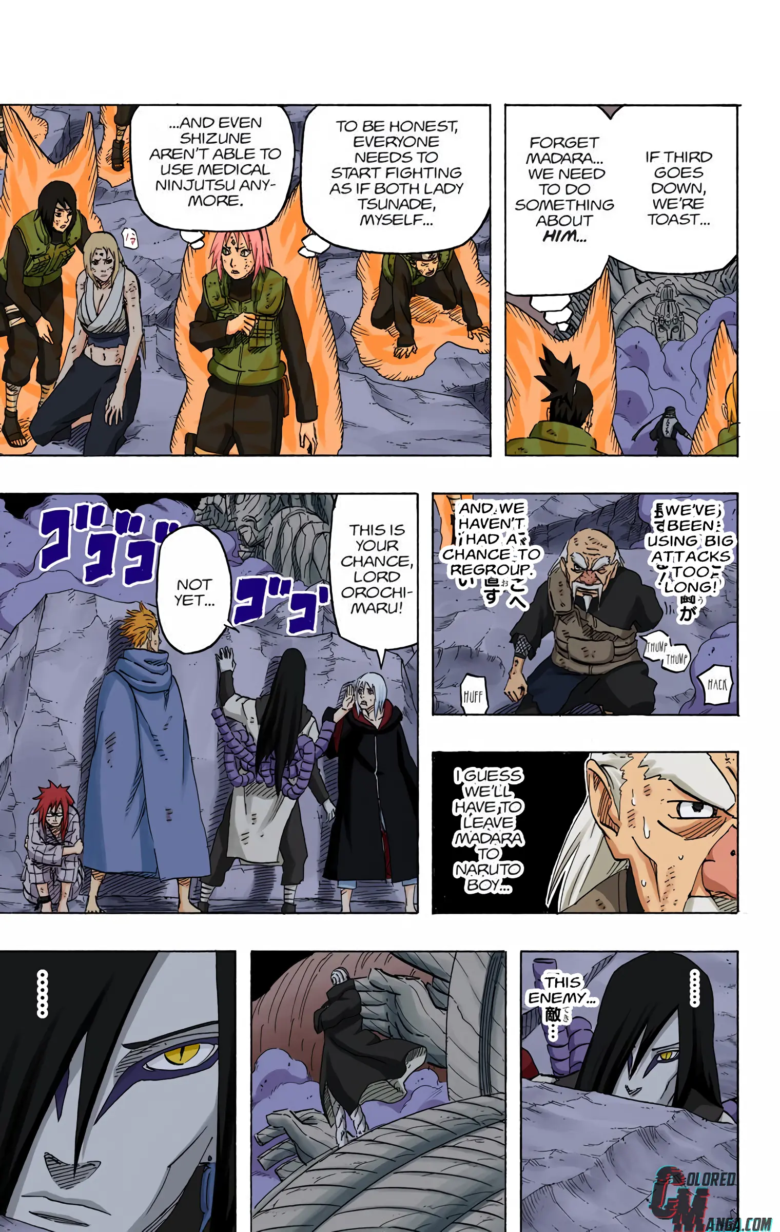 Naruto Colored Manga Online, chapter 662, page 9