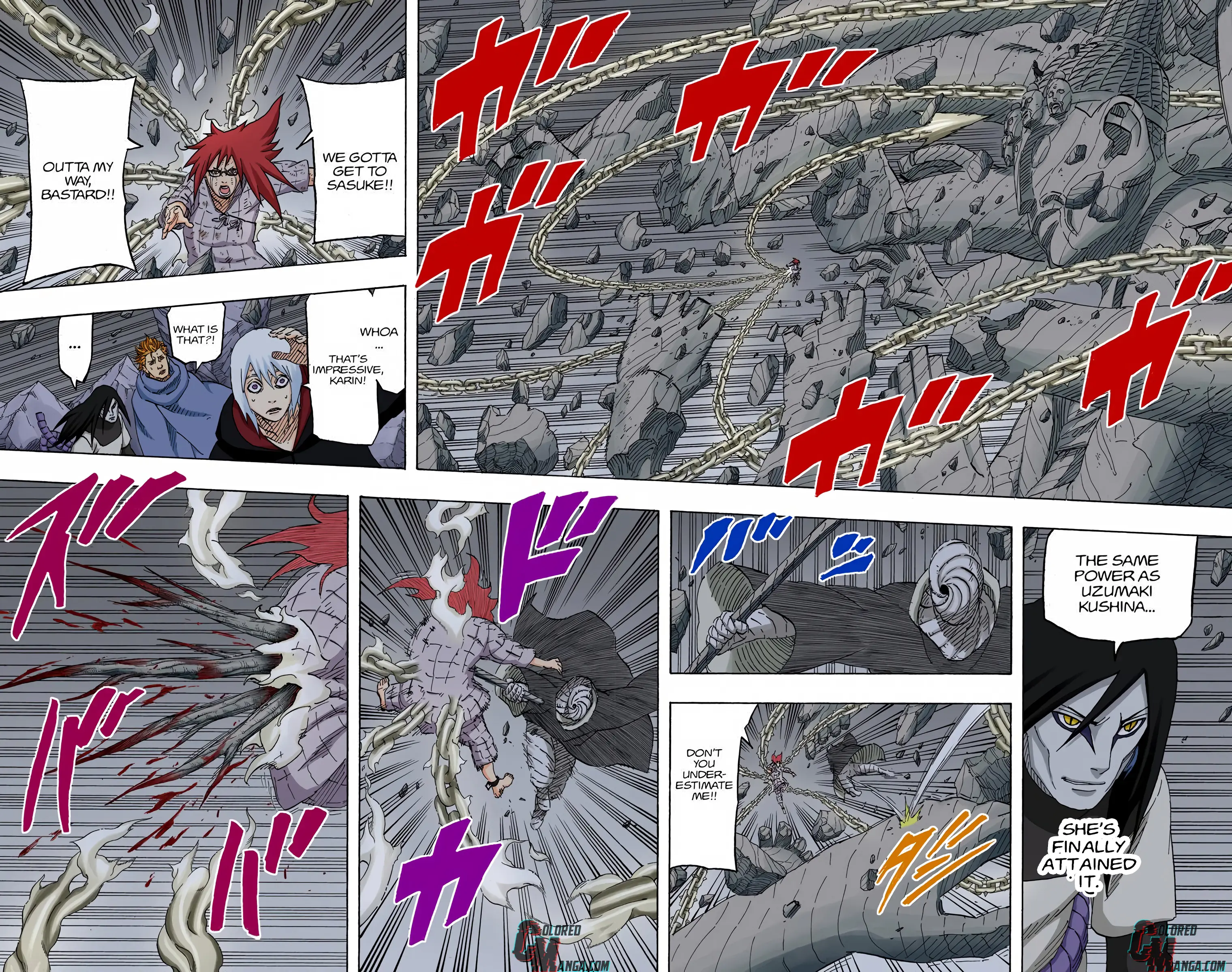 Naruto Colored Manga Online, chapter 663, page 8