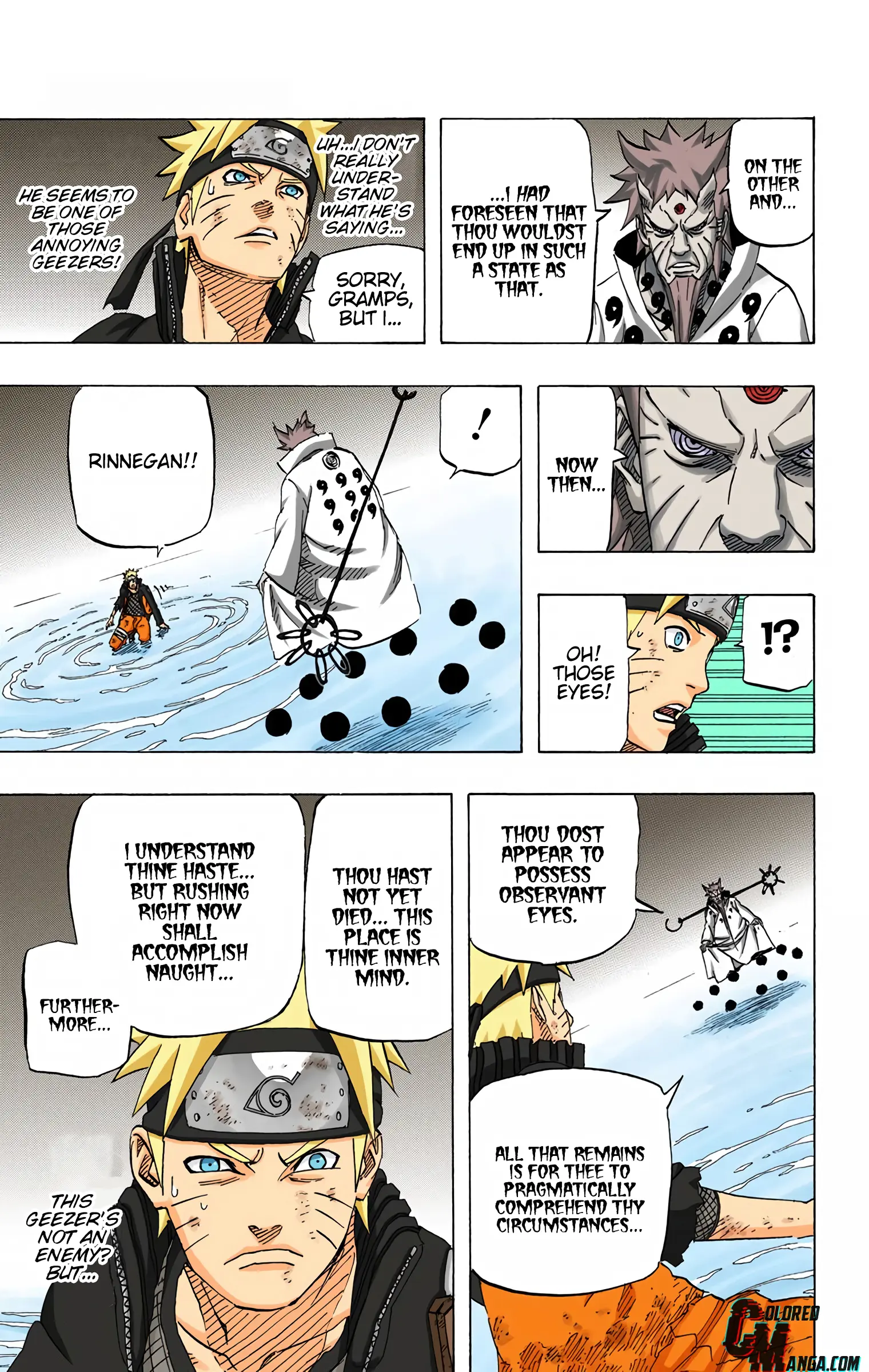 Naruto Colored Manga Online, chapter 670, page 3