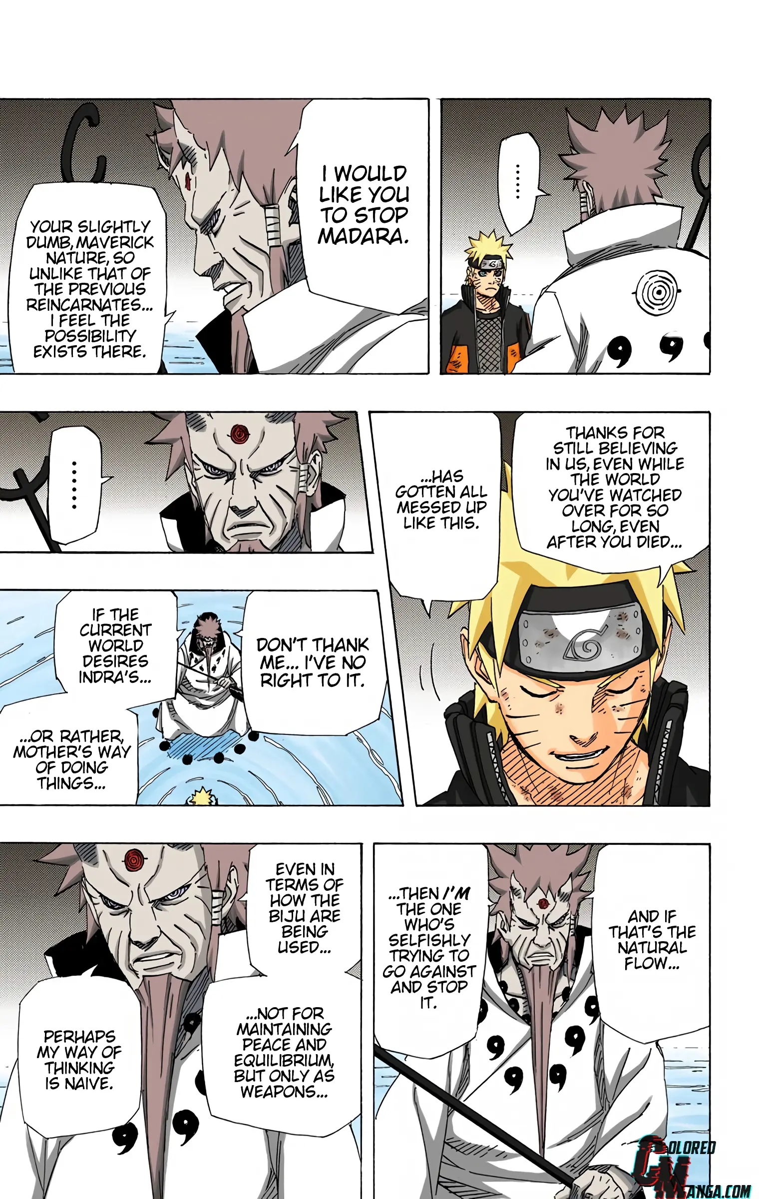 Naruto Colored Manga Online, chapter 671, page 10