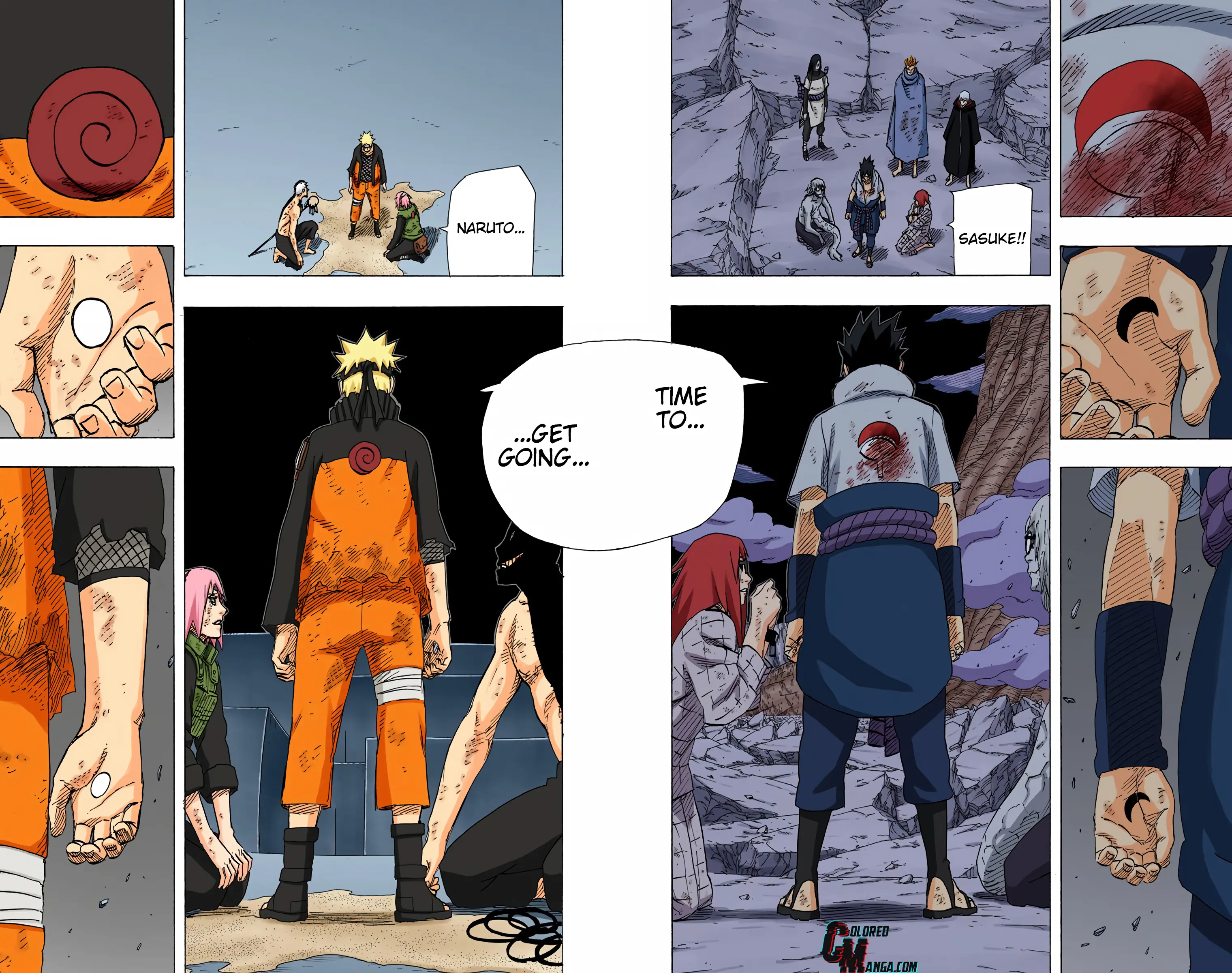 Naruto Colored Manga Online, chapter 672, page 2