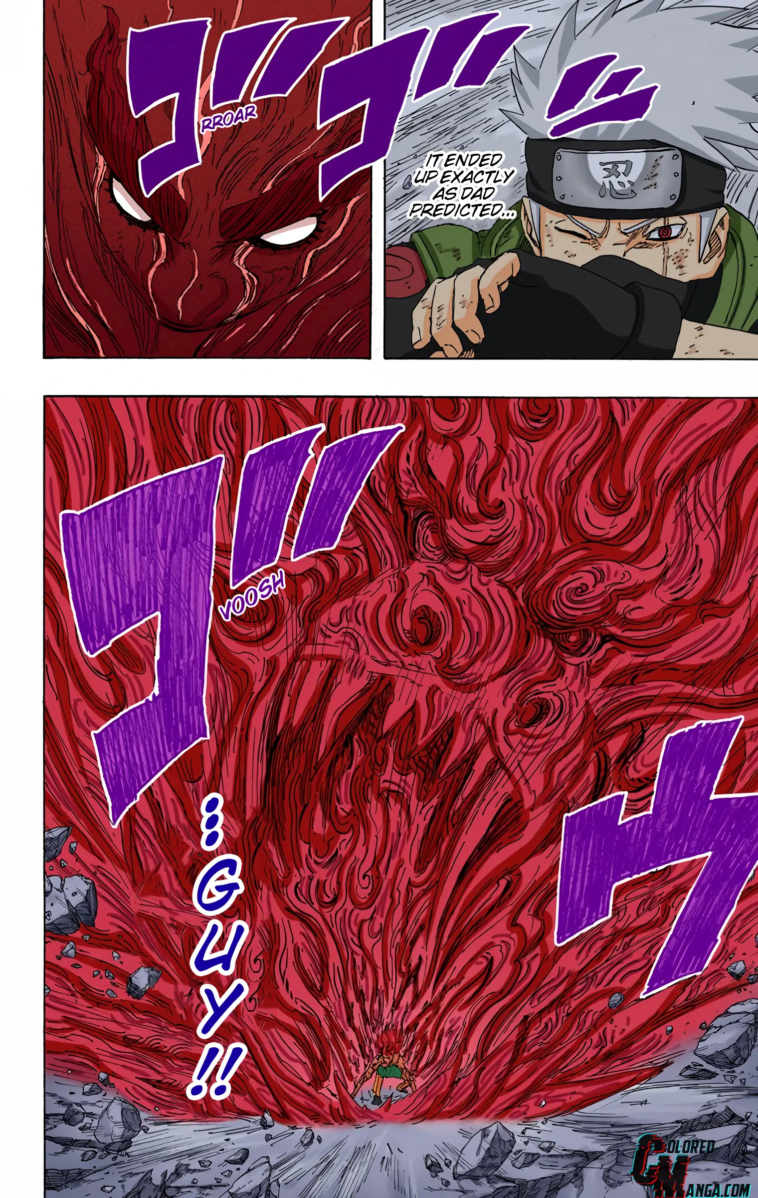Naruto Colored Manga Online, chapter 672, page 7