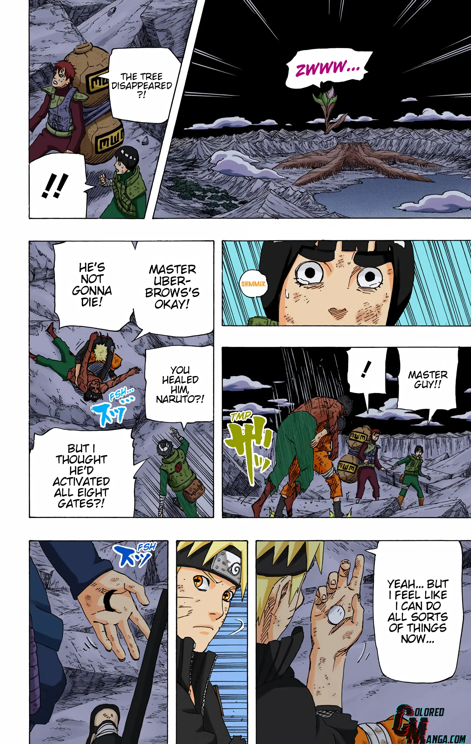 Naruto Colored Manga Online, chapter 673, page 8