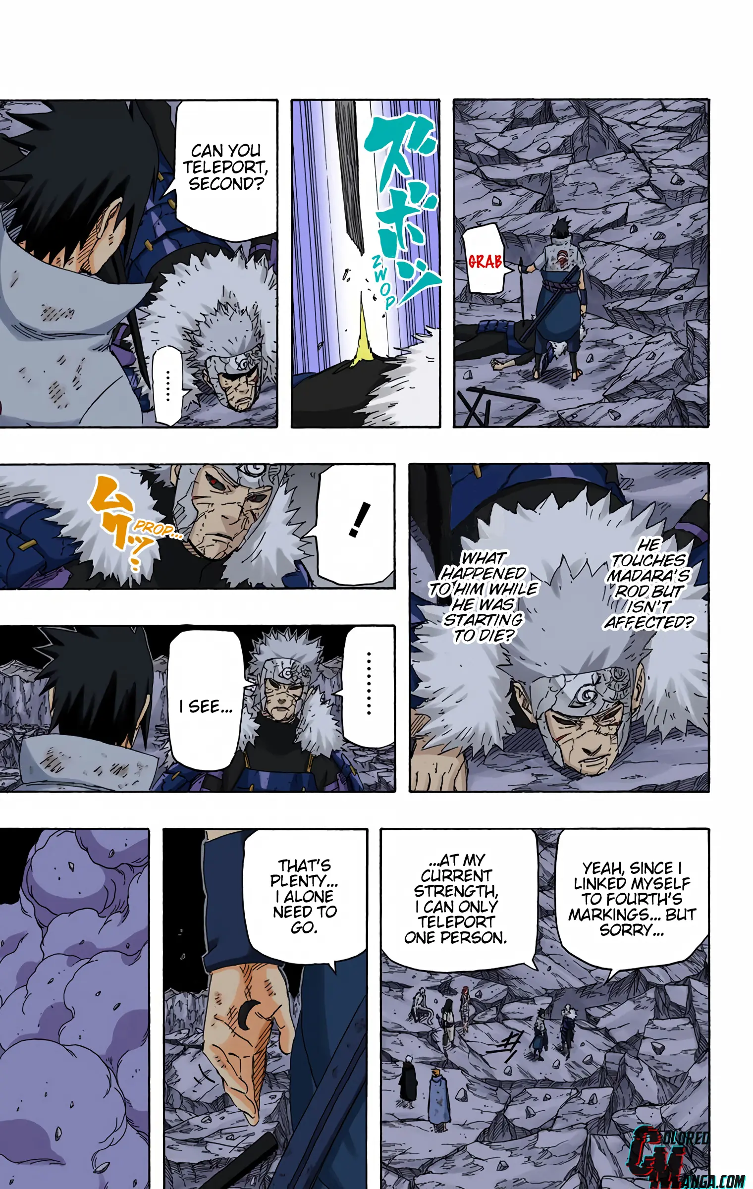 Naruto Colored Manga Online, chapter 673, page 9