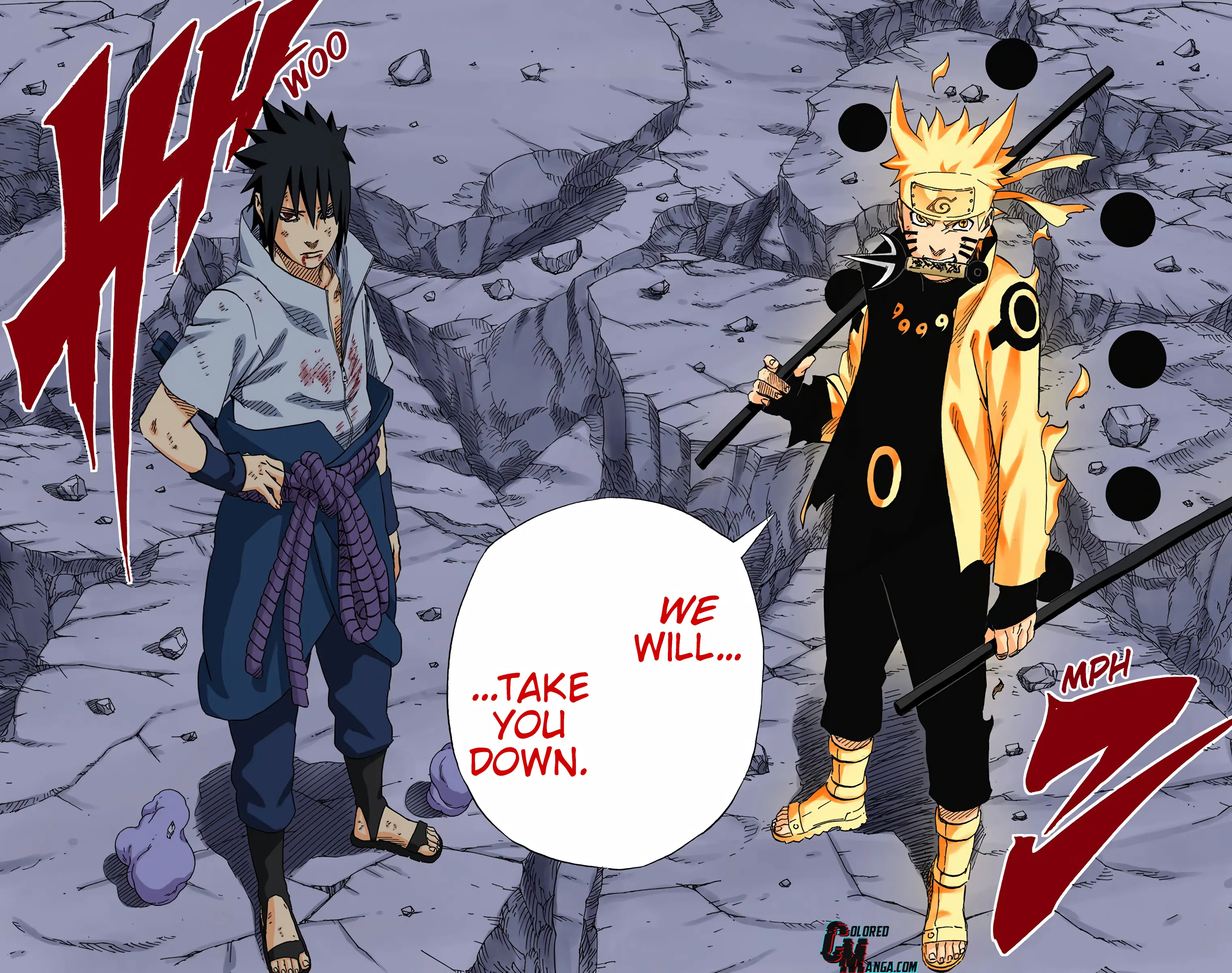 Naruto Colored Manga Online, chapter 673, page 14