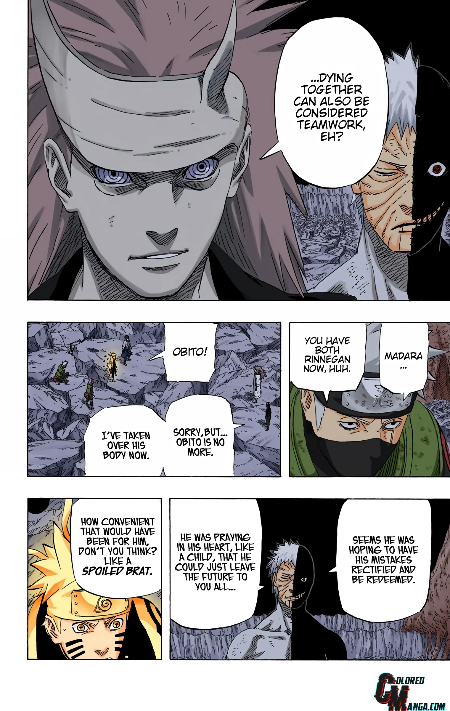 Naruto Colored Manga Online, chapter 676, page 2