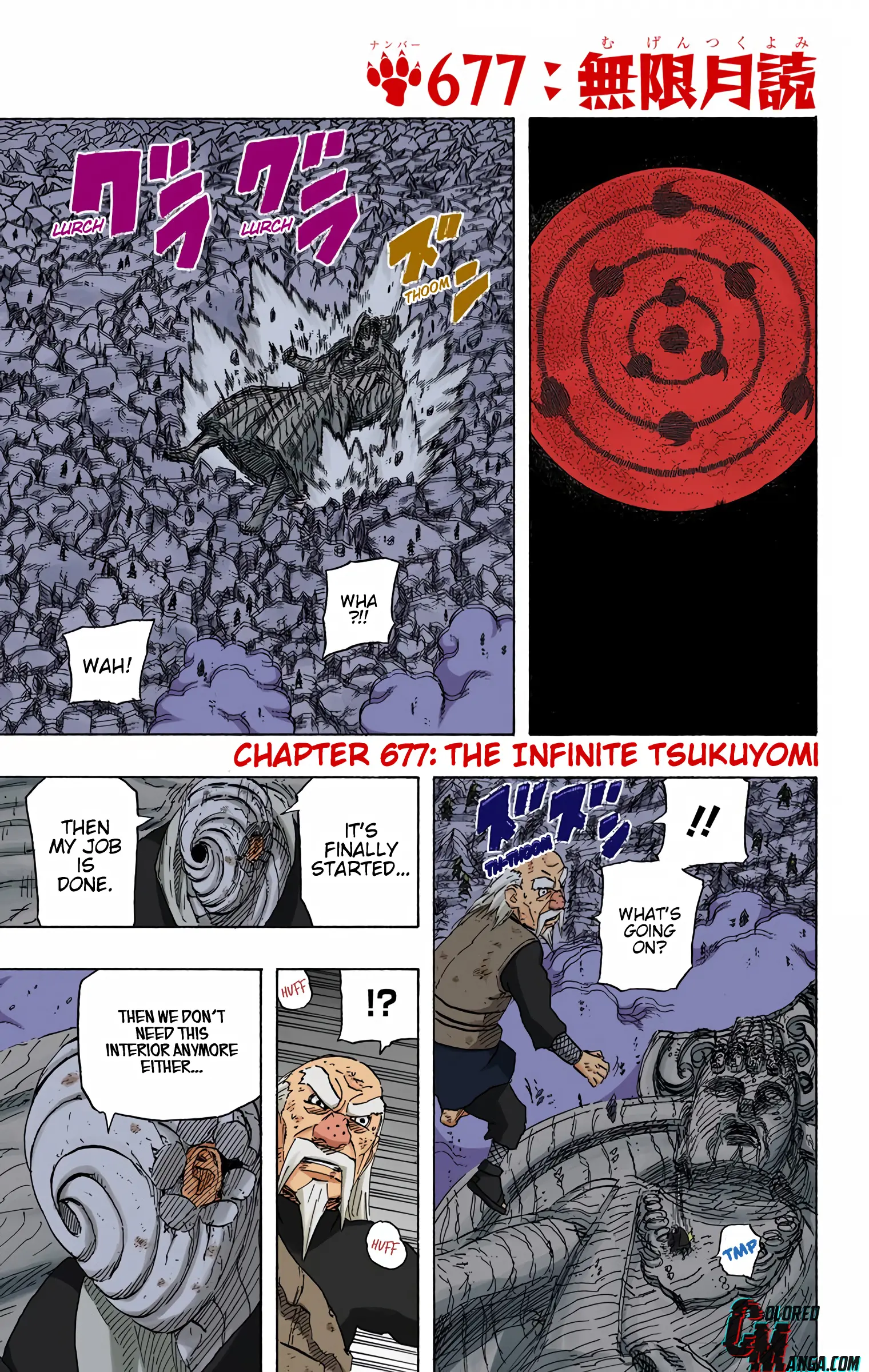 Naruto Colored Manga Online, chapter 677, page 1