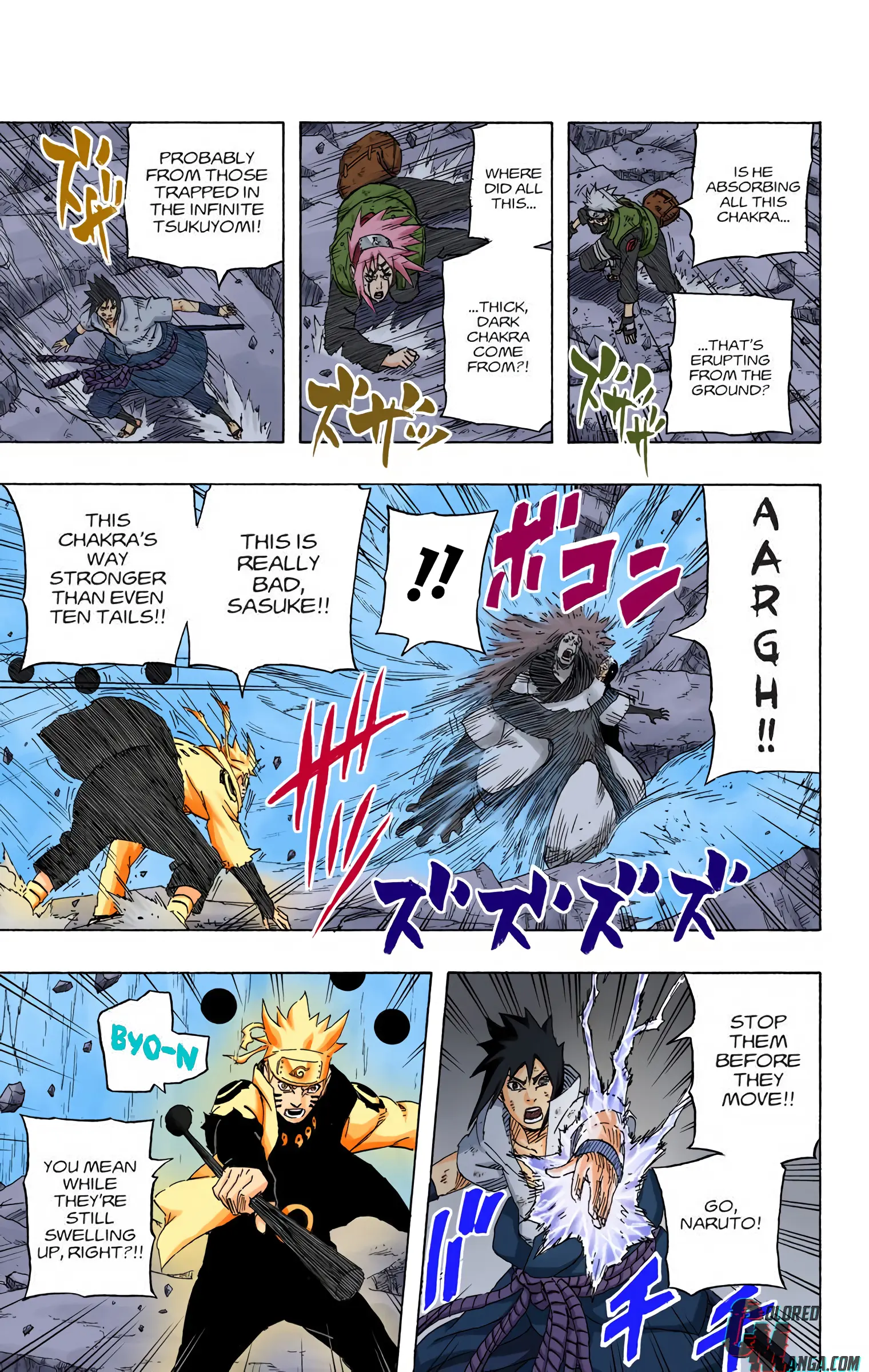 Naruto Colored Manga Online, chapter 679, page 3
