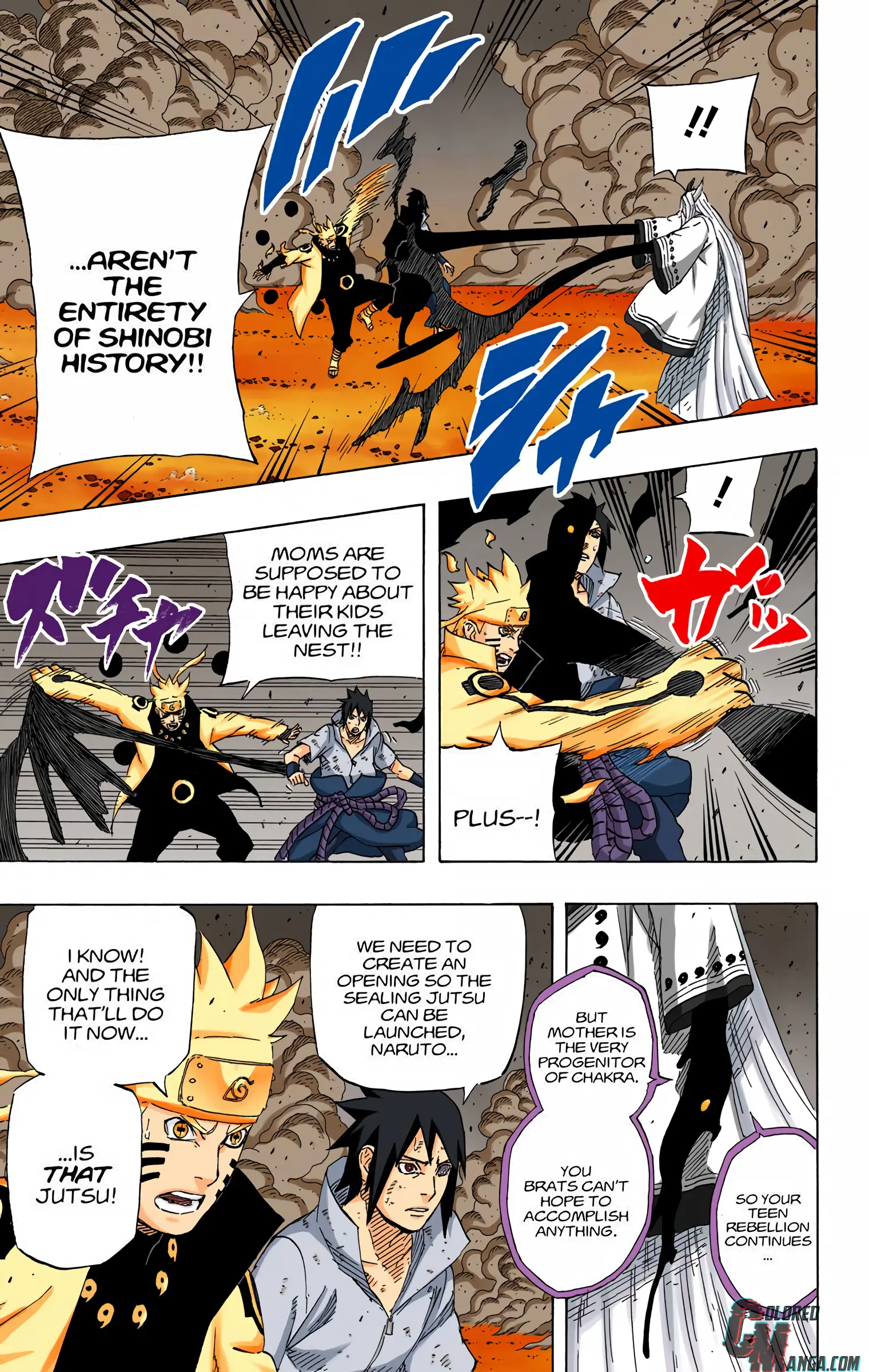 Naruto Colored Manga Online, chapter 681, page 17