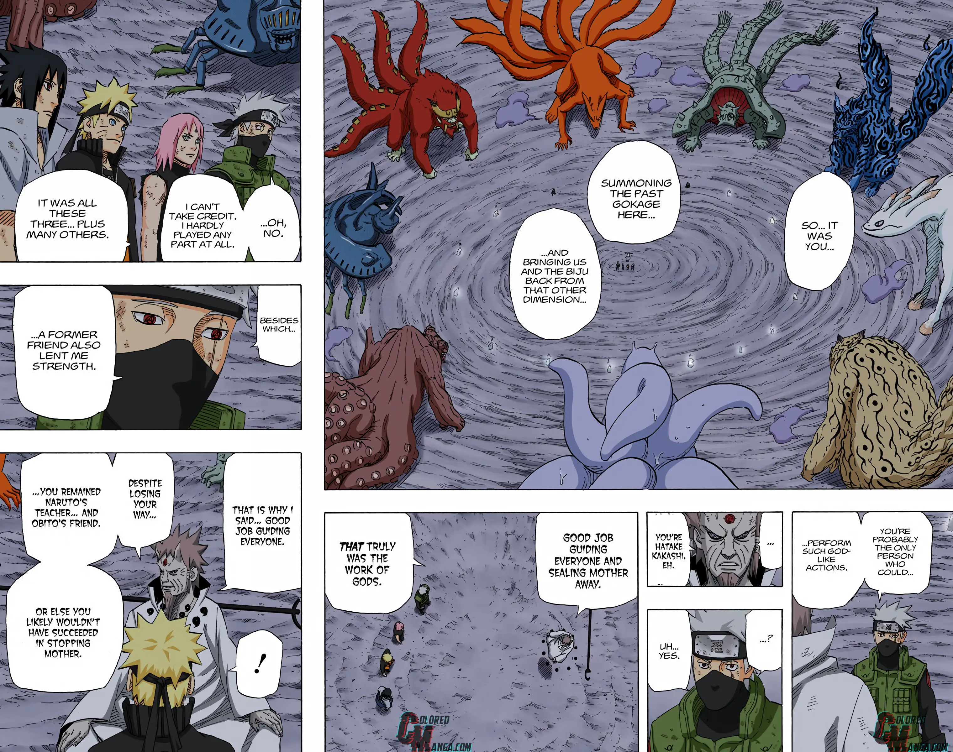 Naruto Colored Manga Online, chapter 691, page 8