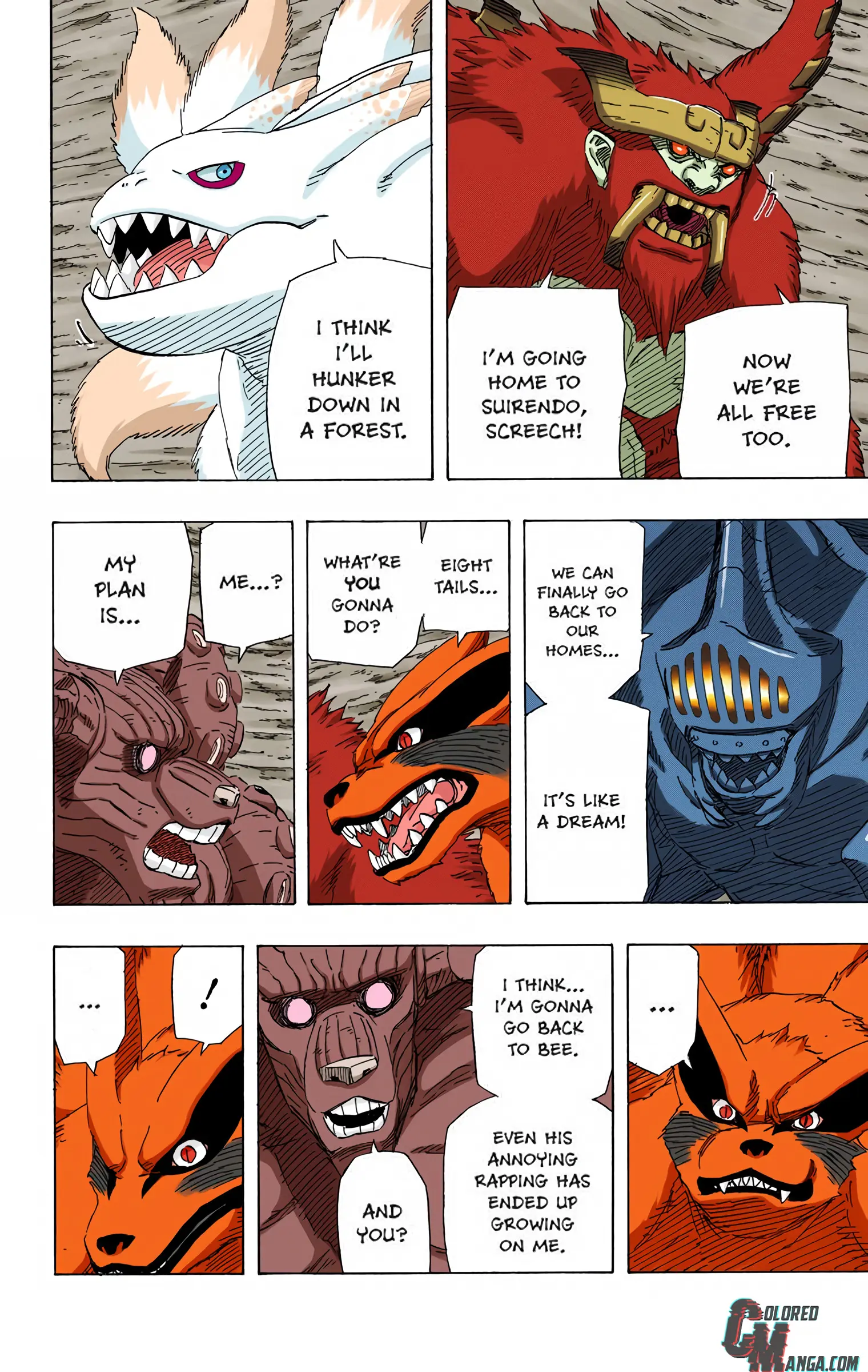 Naruto Colored Manga Online, chapter 692, page 3