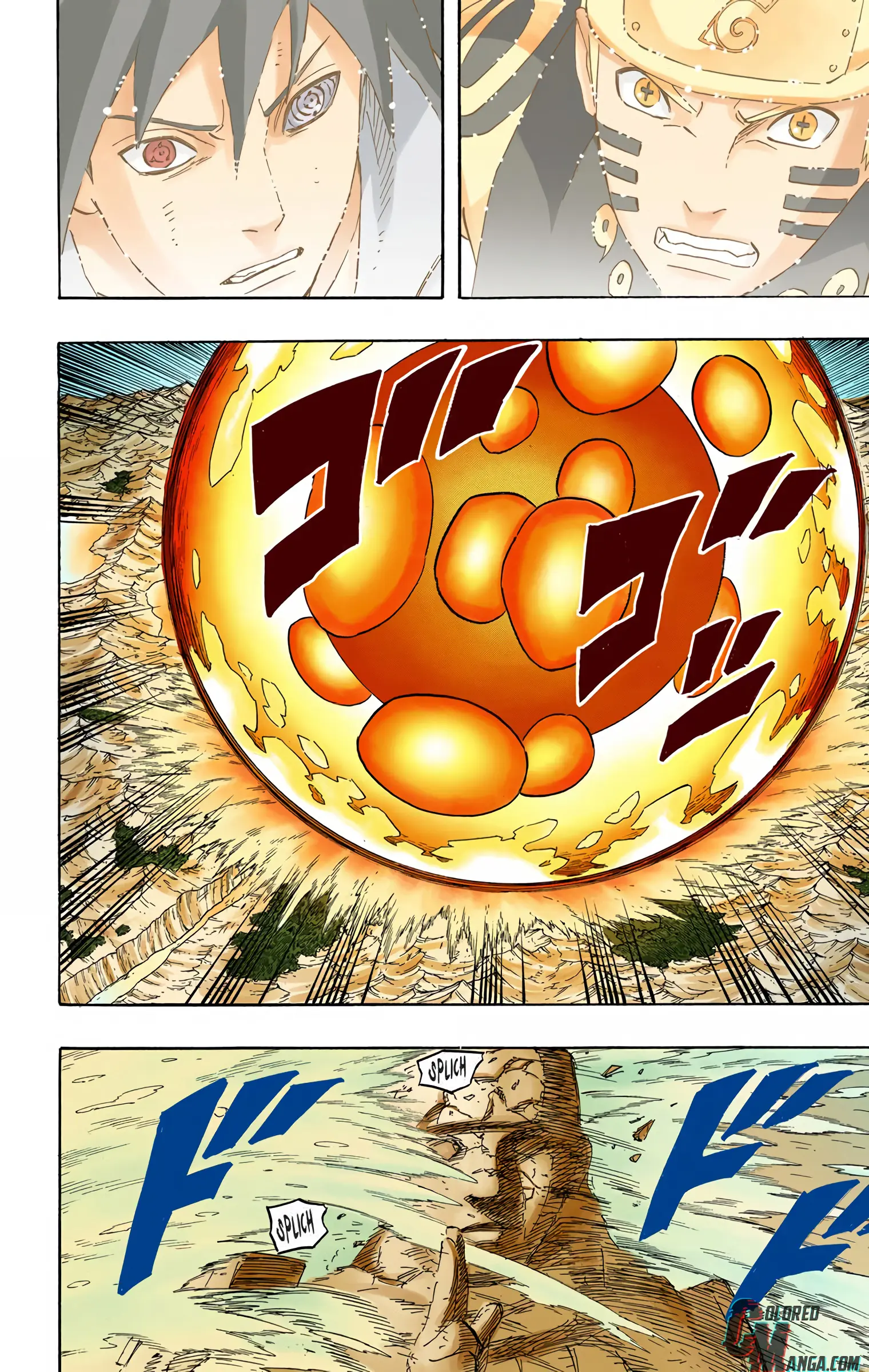 Naruto Colored Manga Online, chapter 695, page 19