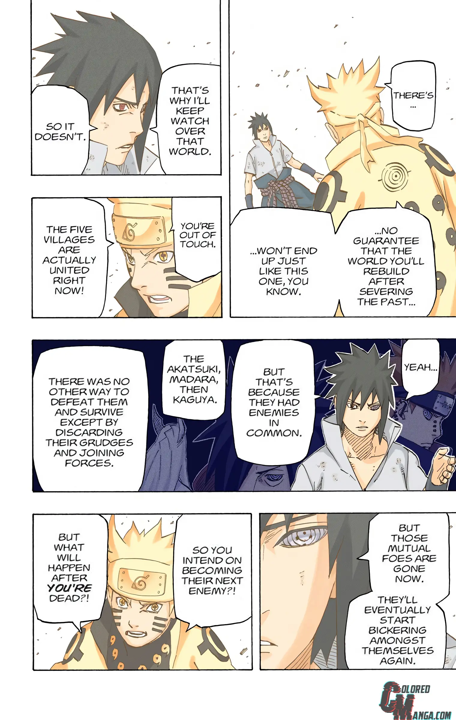 Naruto Colored Manga Online, chapter 696, page 2