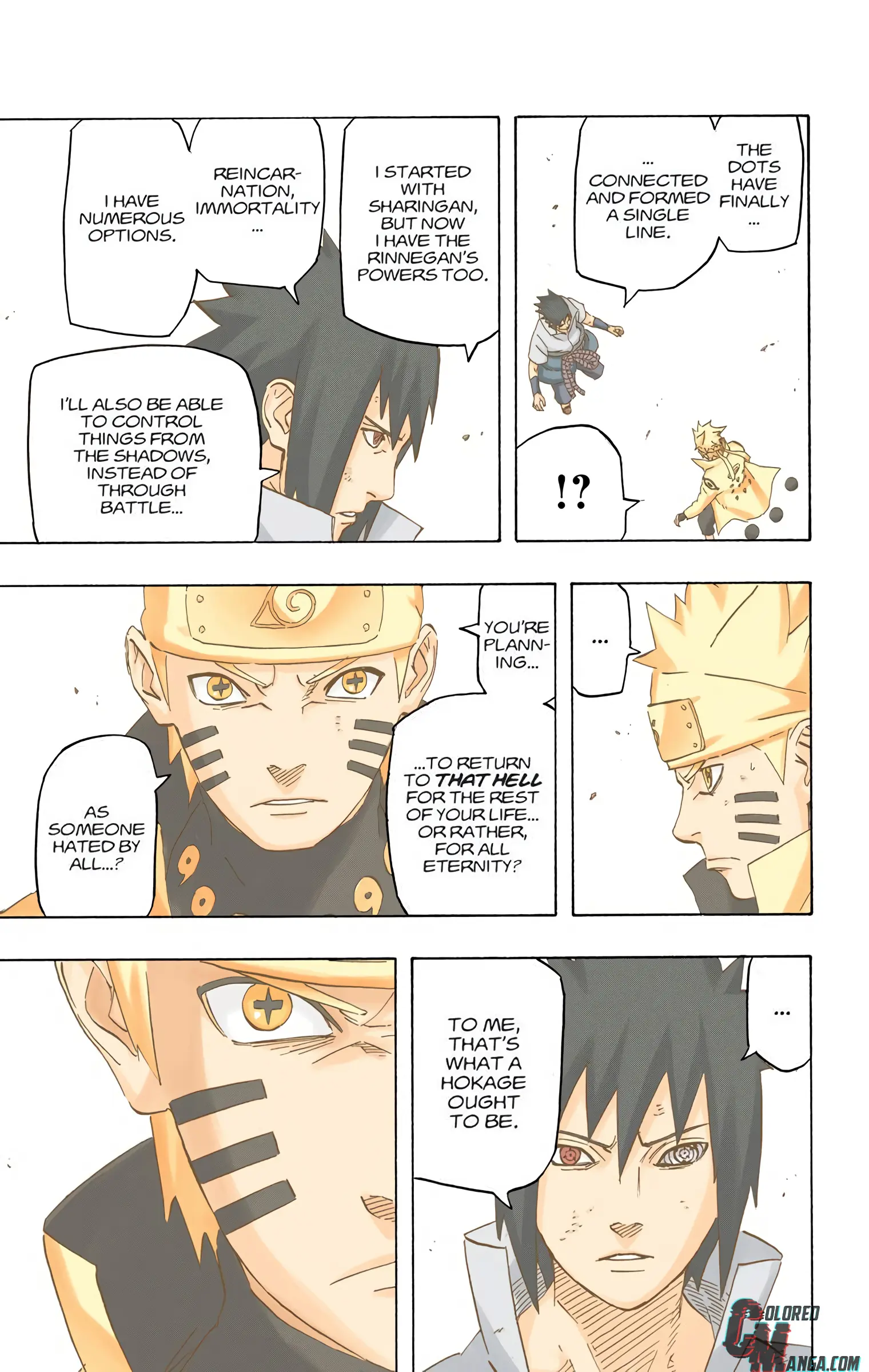 Naruto Colored Manga Online, chapter 696, page 3