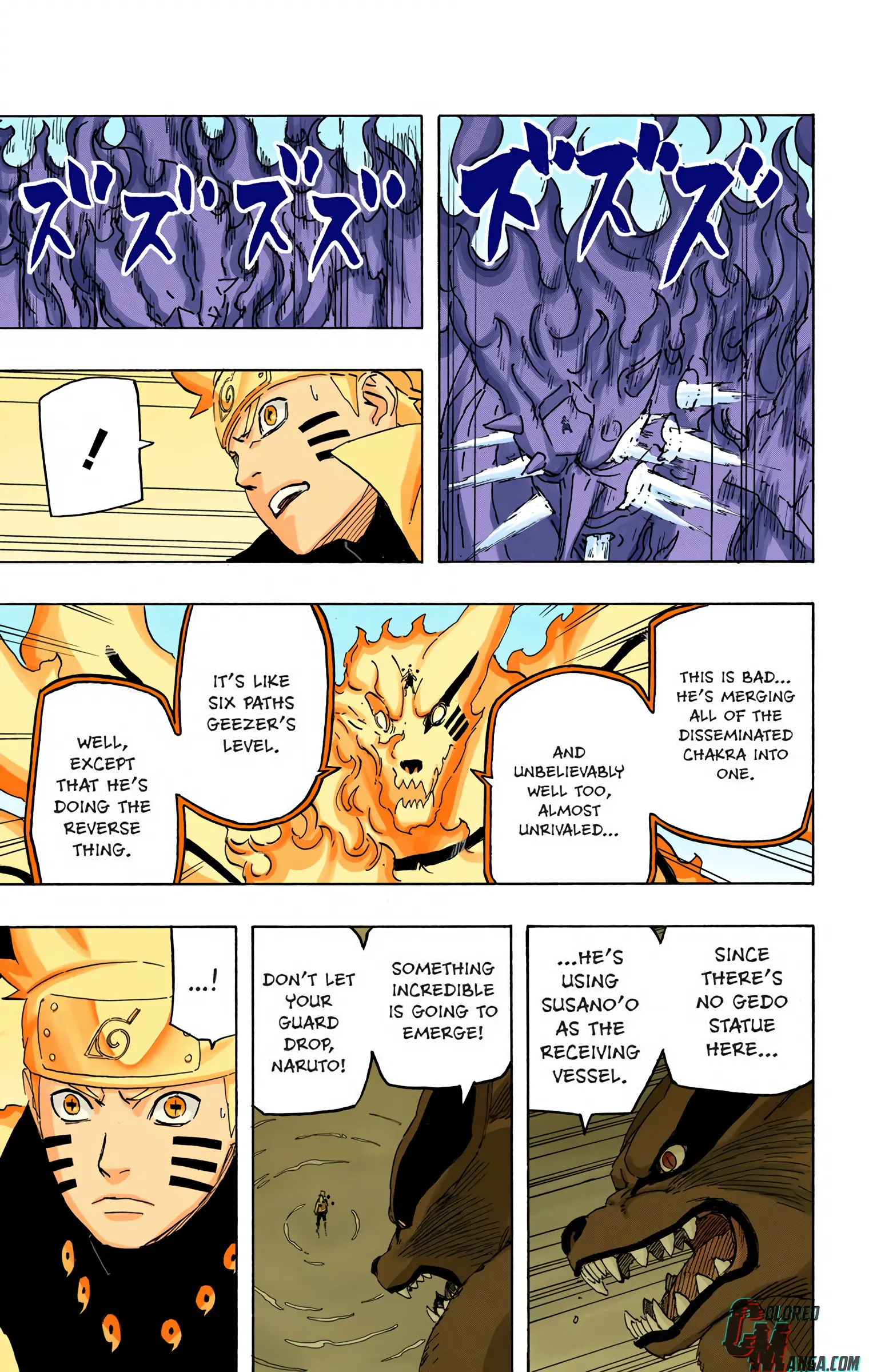 Naruto Colored Manga Online, chapter 696, page 7
