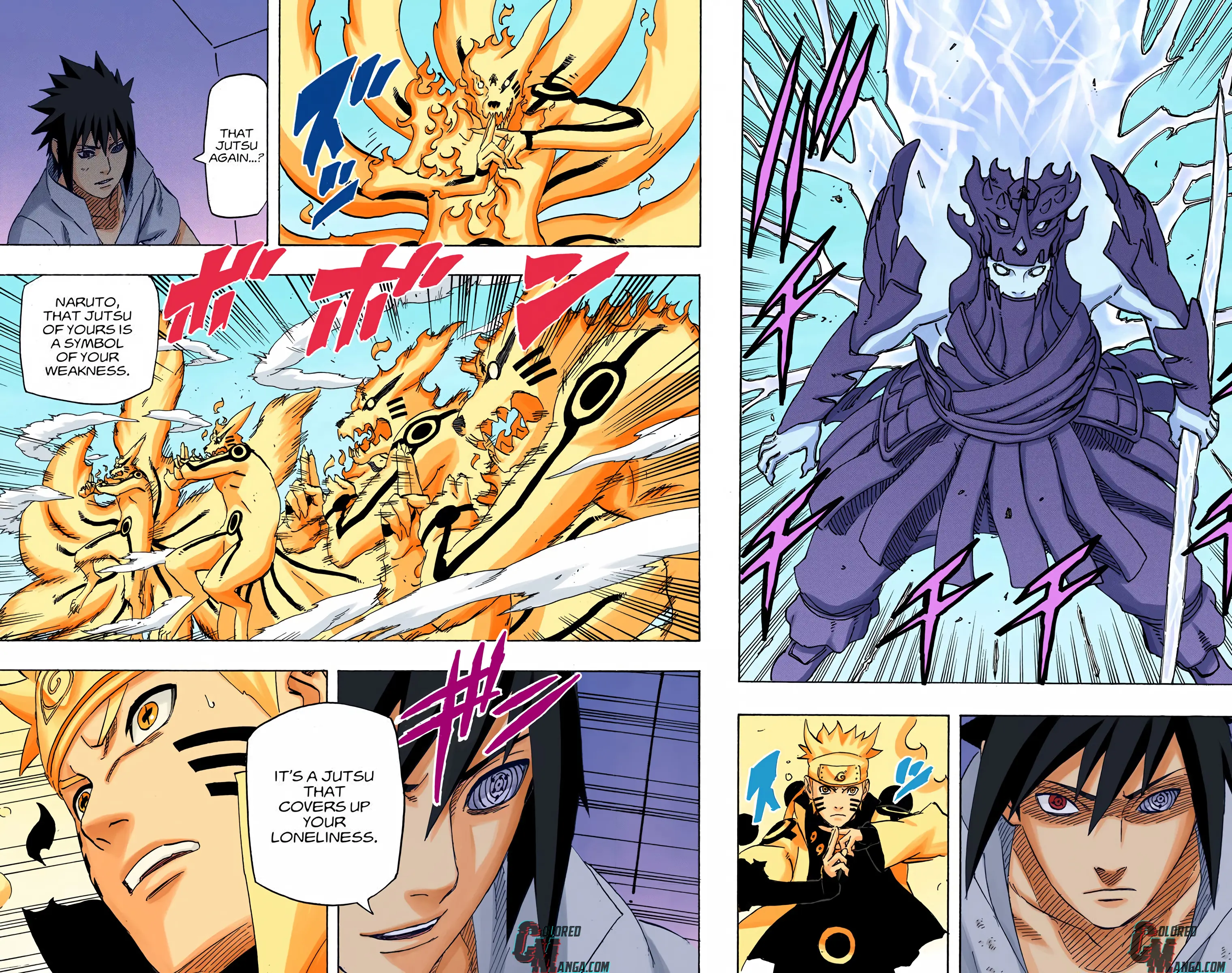 Naruto Colored Manga Online, chapter 696, page 8