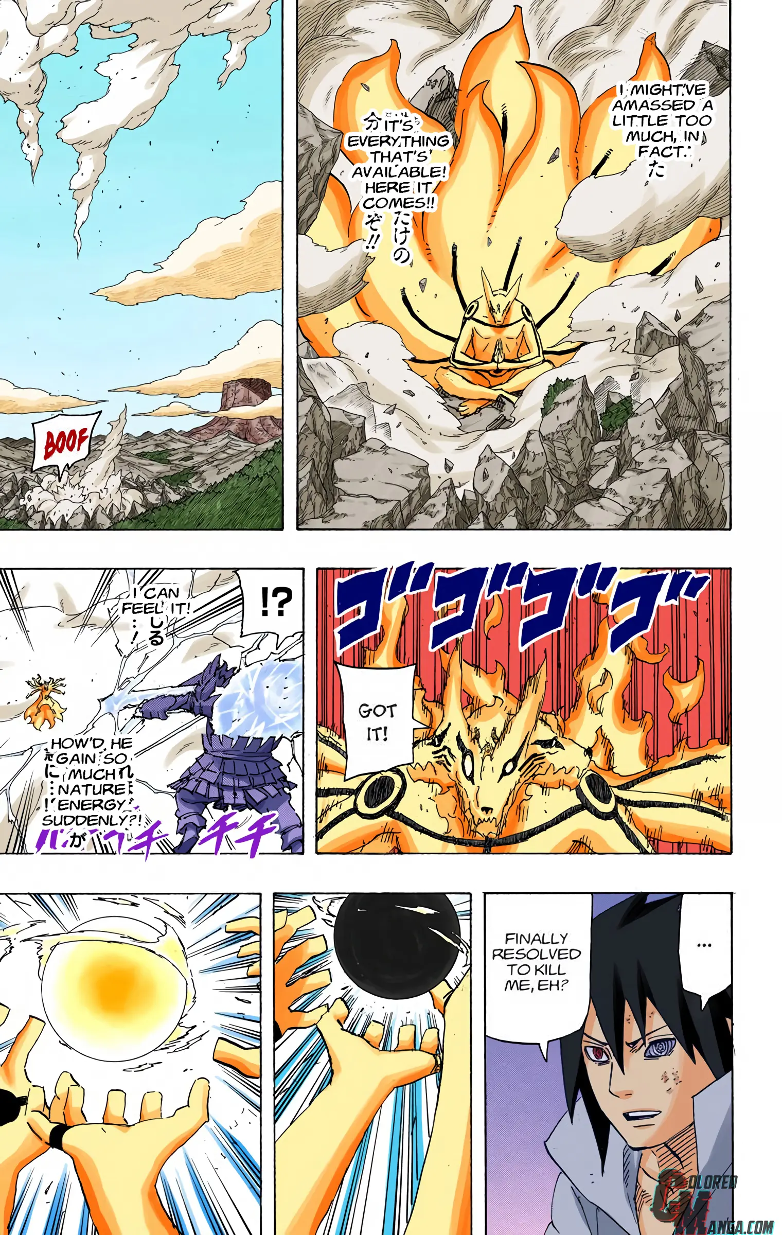 Naruto Colored Manga Online, chapter 696, page 14