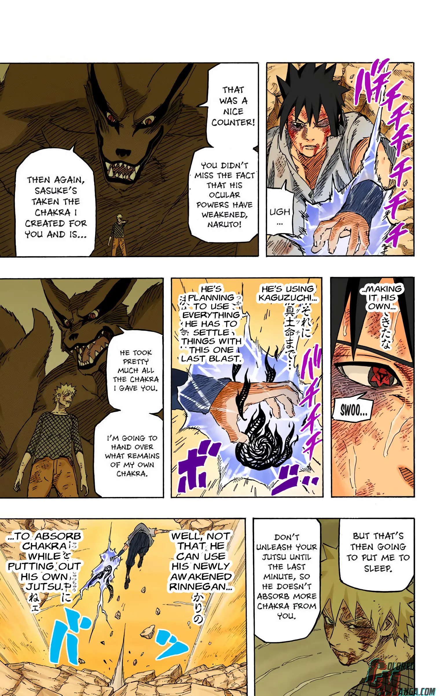 Naruto Colored Manga Online, chapter 698, page 3