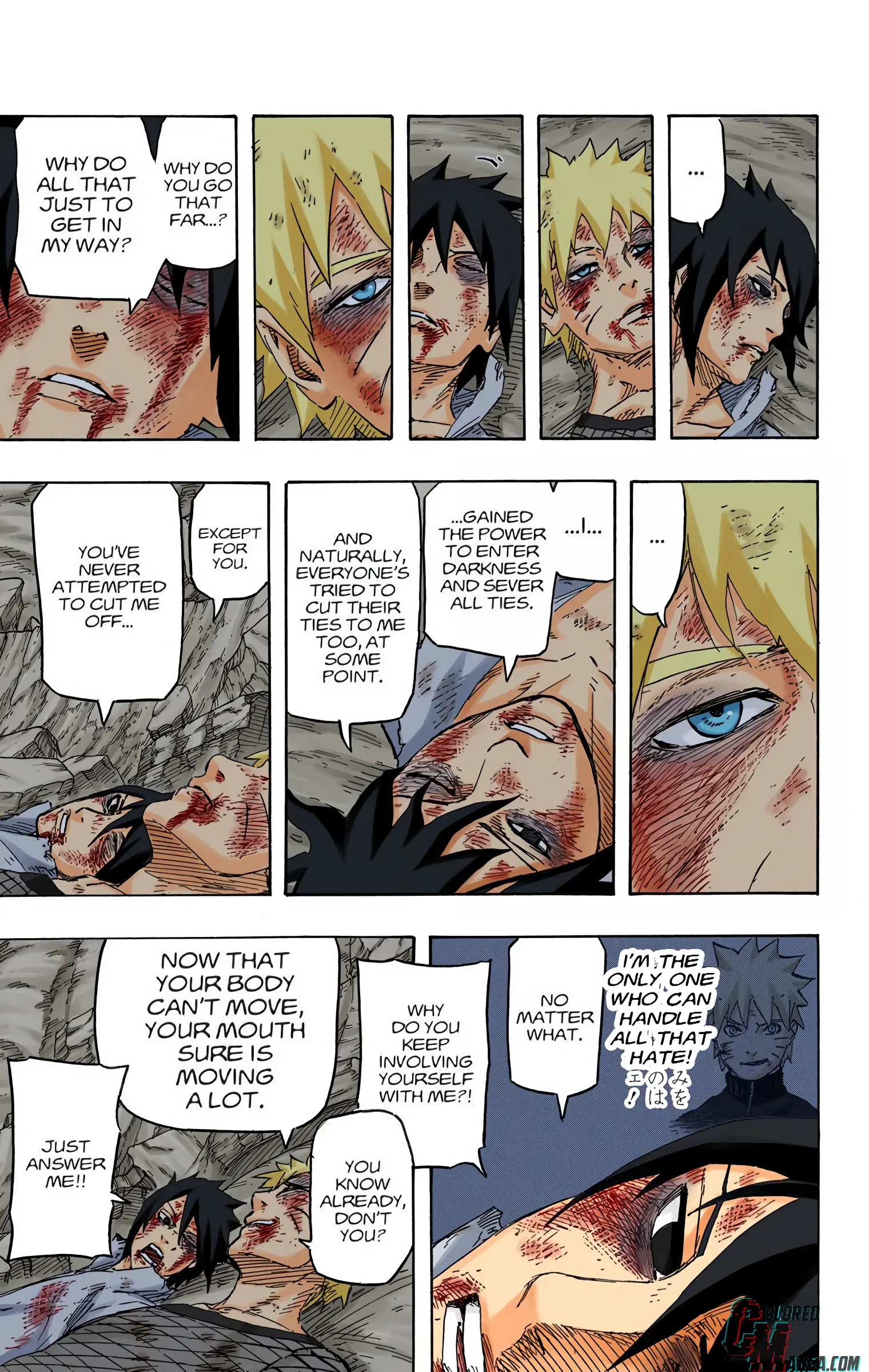 Naruto Colored Manga Online, chapter 698, page 9