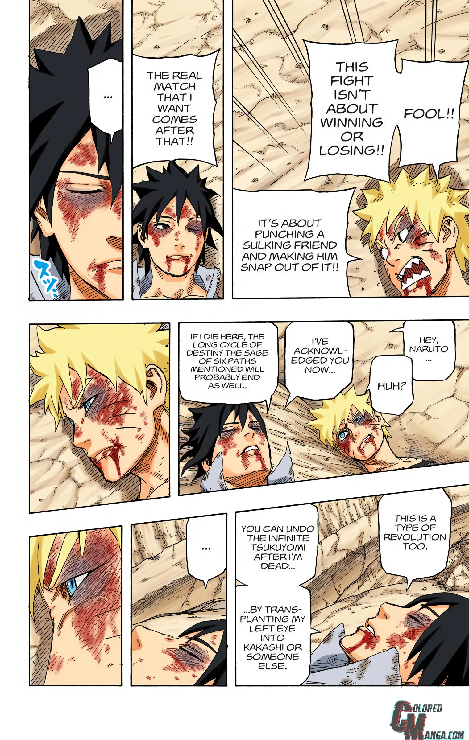 Naruto Colored Manga Online, chapter 698, page 18