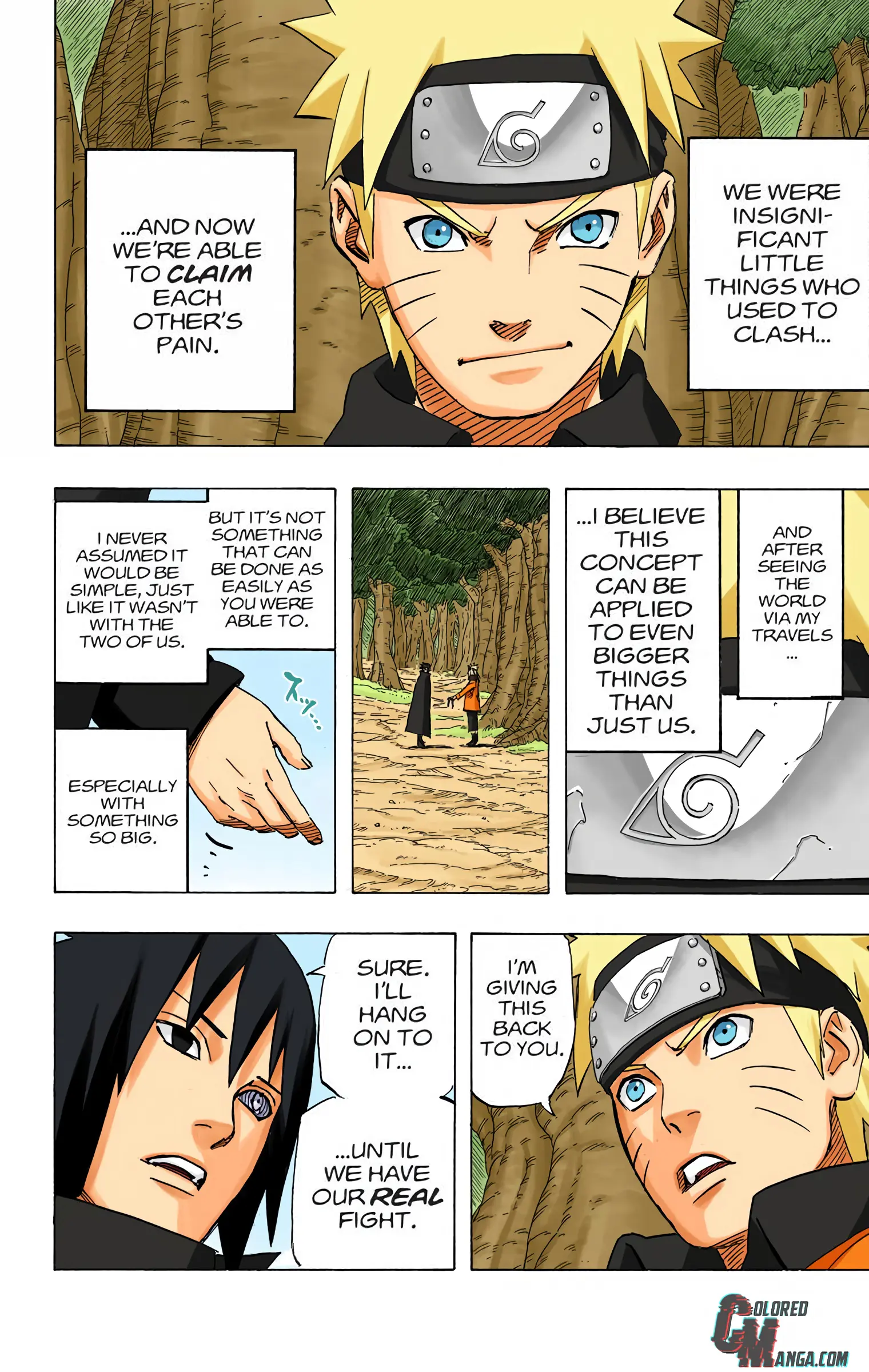 Naruto Colored Manga Online, chapter 699, page 19