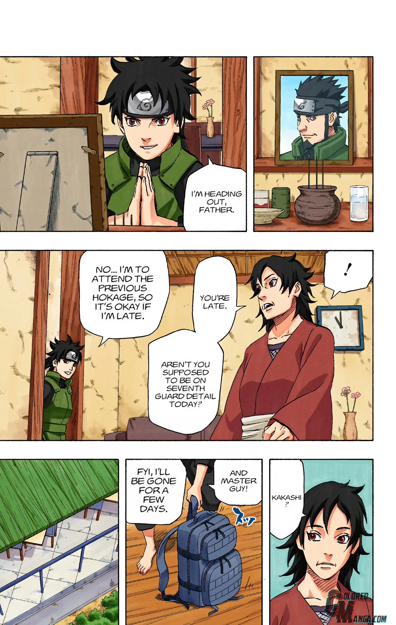 Naruto Colored Manga Online, chapter 700 END, page 9