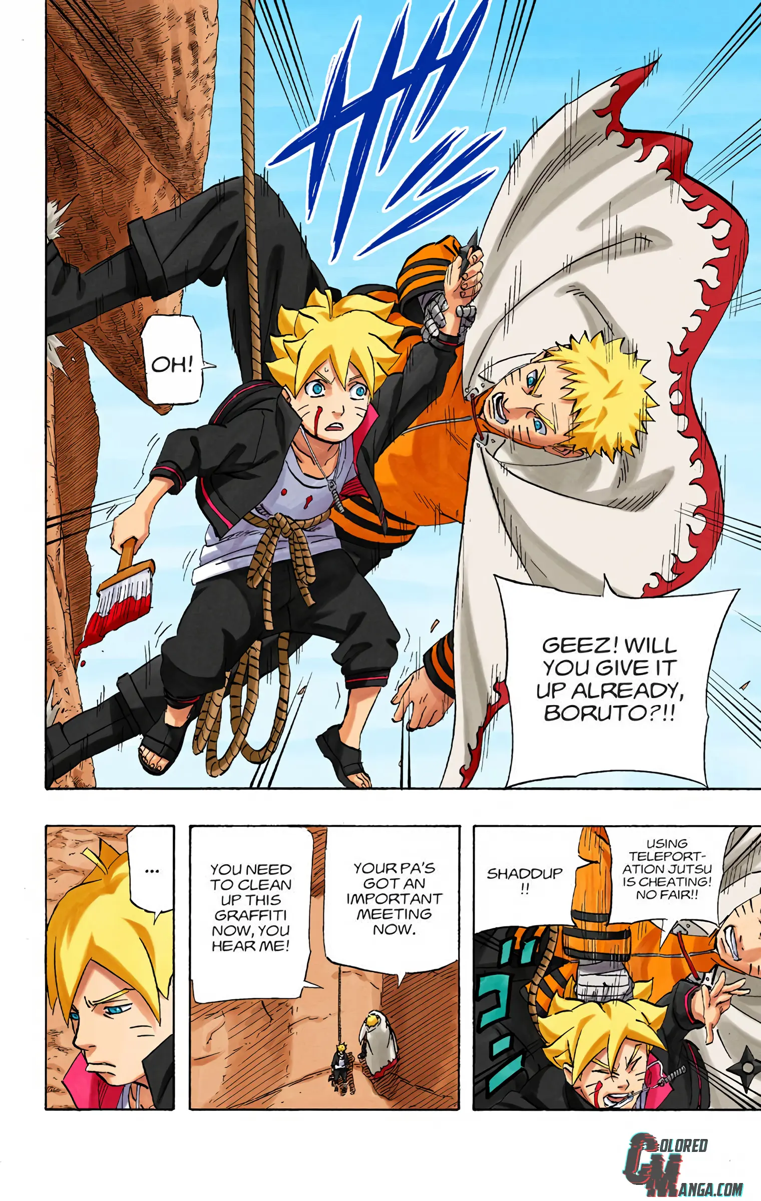 Naruto Colored Manga Online, chapter 700 END, page 14