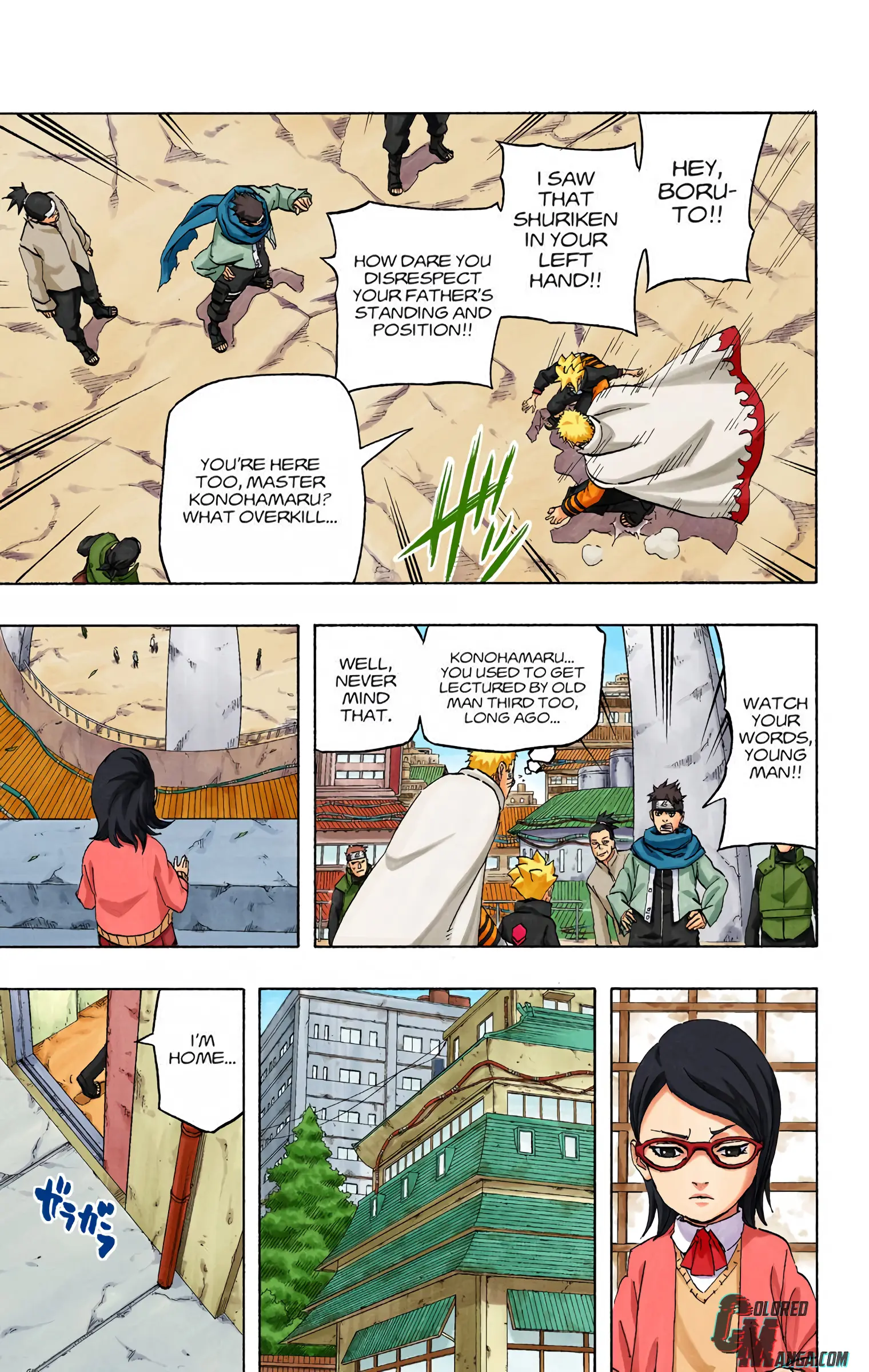 Naruto Colored Manga Online, chapter 700 END, page 17