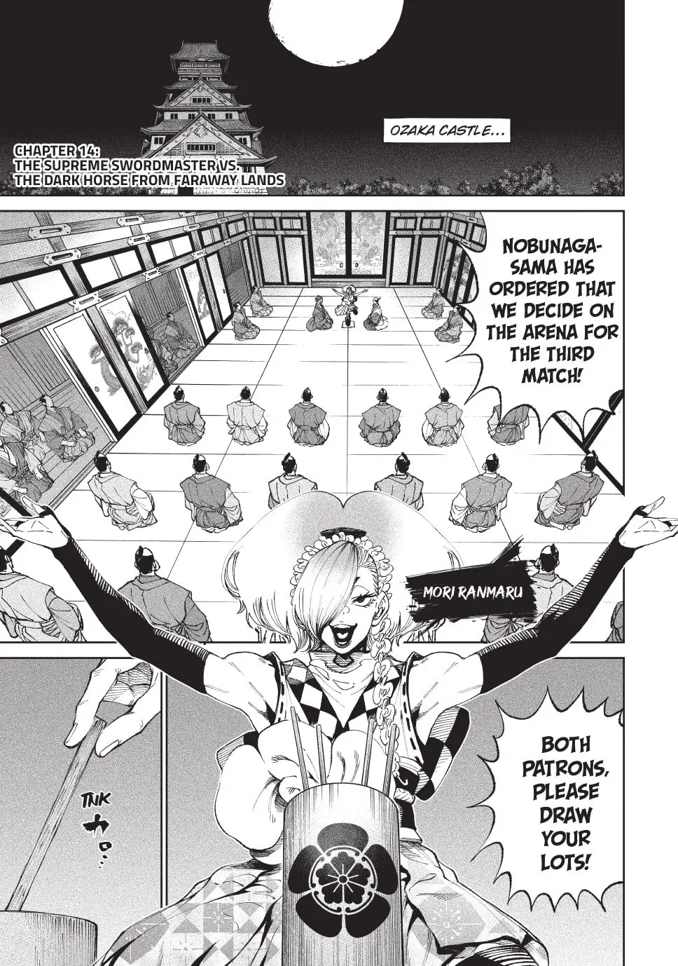 Tenkaichi Nihon Saikyo Bugeisha Ketteisen, chapter 14, page 1