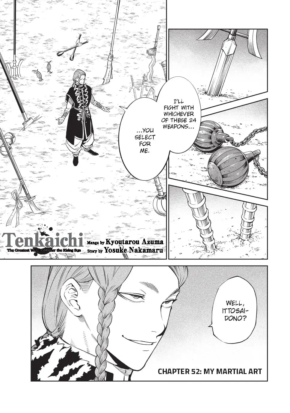 Tenkaichi Nihon Saikyo Bugeisha Ketteisen, chapter 52, page 1