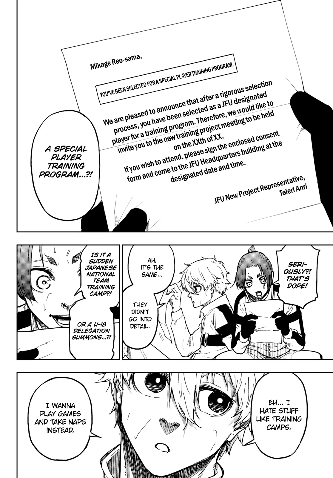 Blue Lock Episode Nagi Manga, chapter 2, page 12