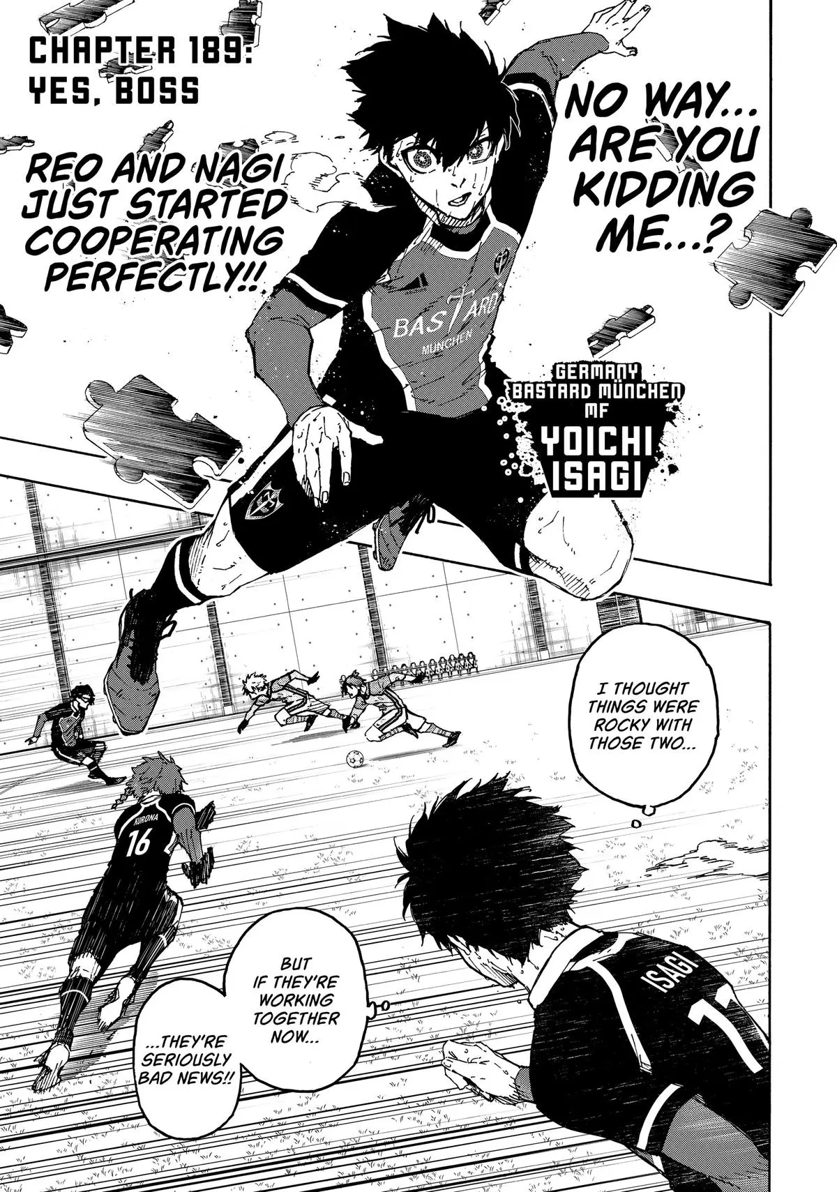 B Lock Manga, chapter 189, page 1