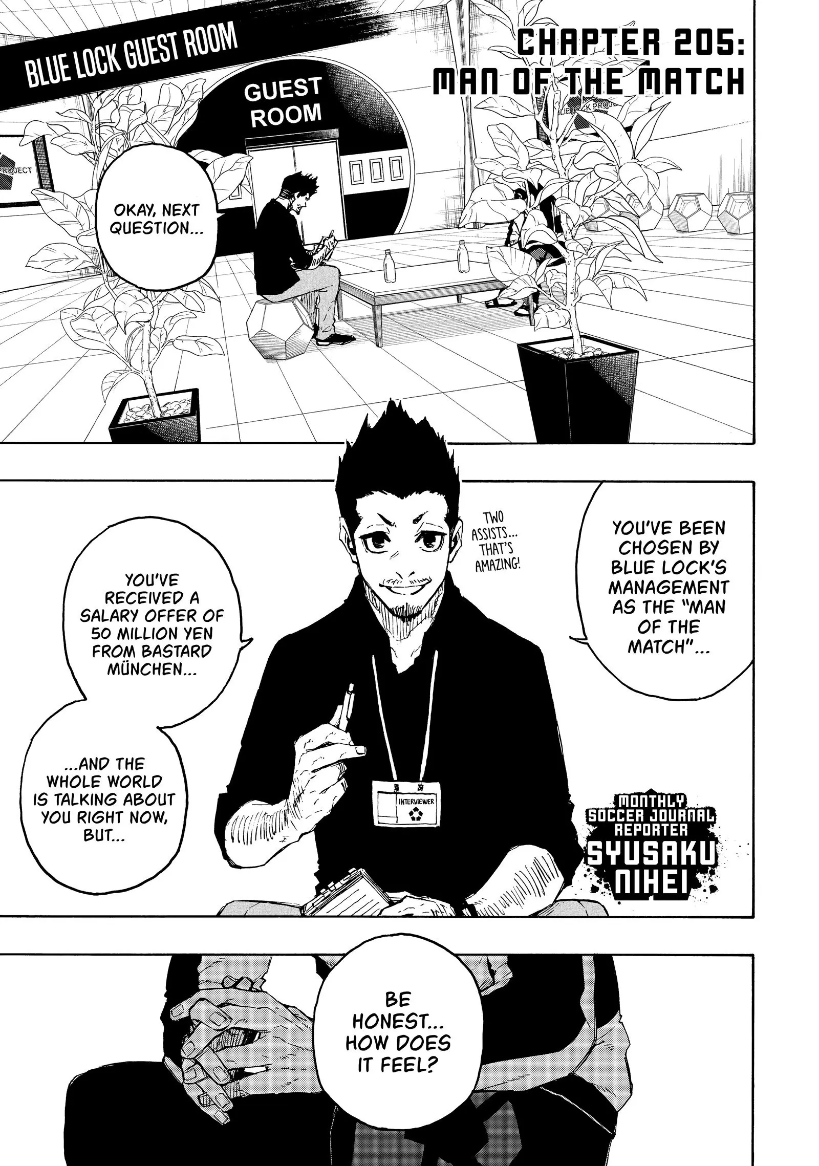 B Lock Manga, chapter 205, page 1
