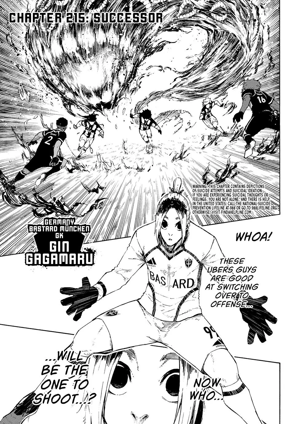 B Lock Manga, chapter 215, page 1